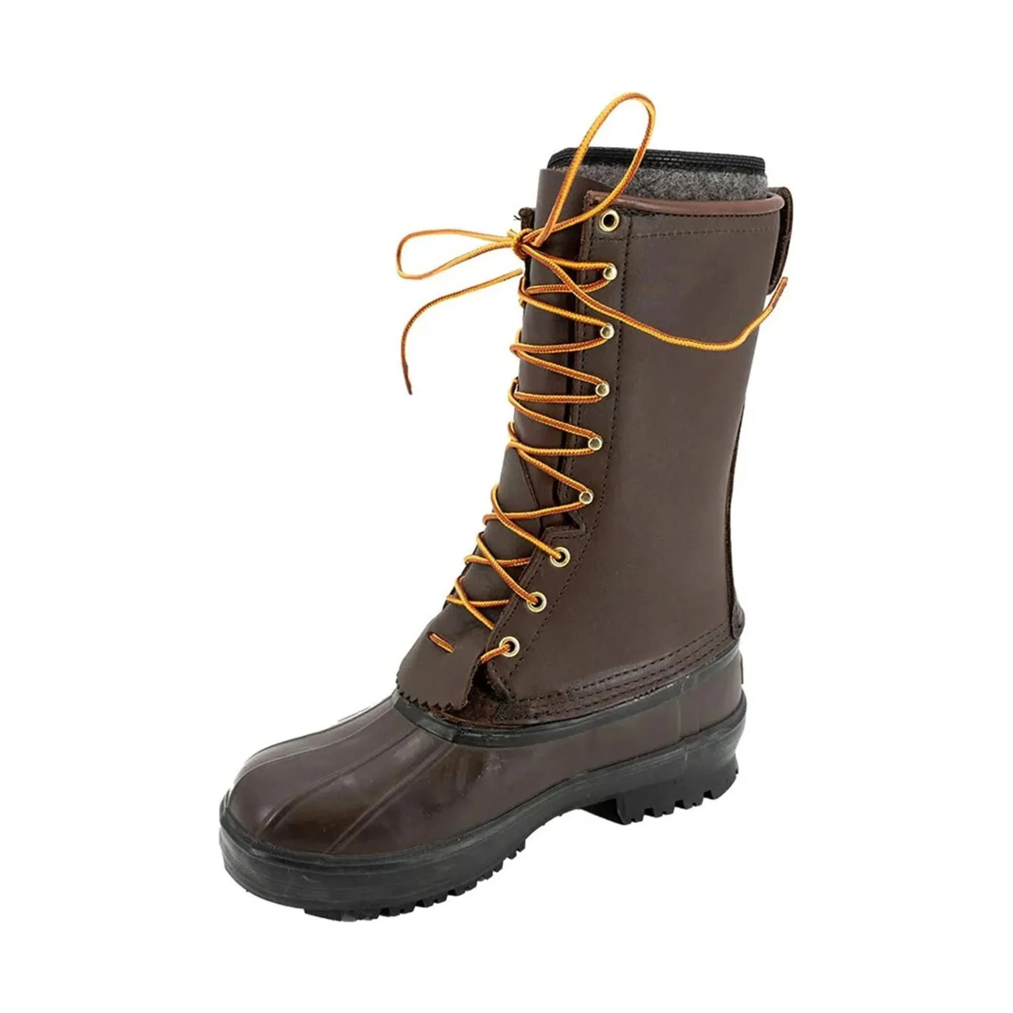 Hoffman Men's 12 Inch Double Insulated Plain Toe Guide Work Boots - Brown - Image 2