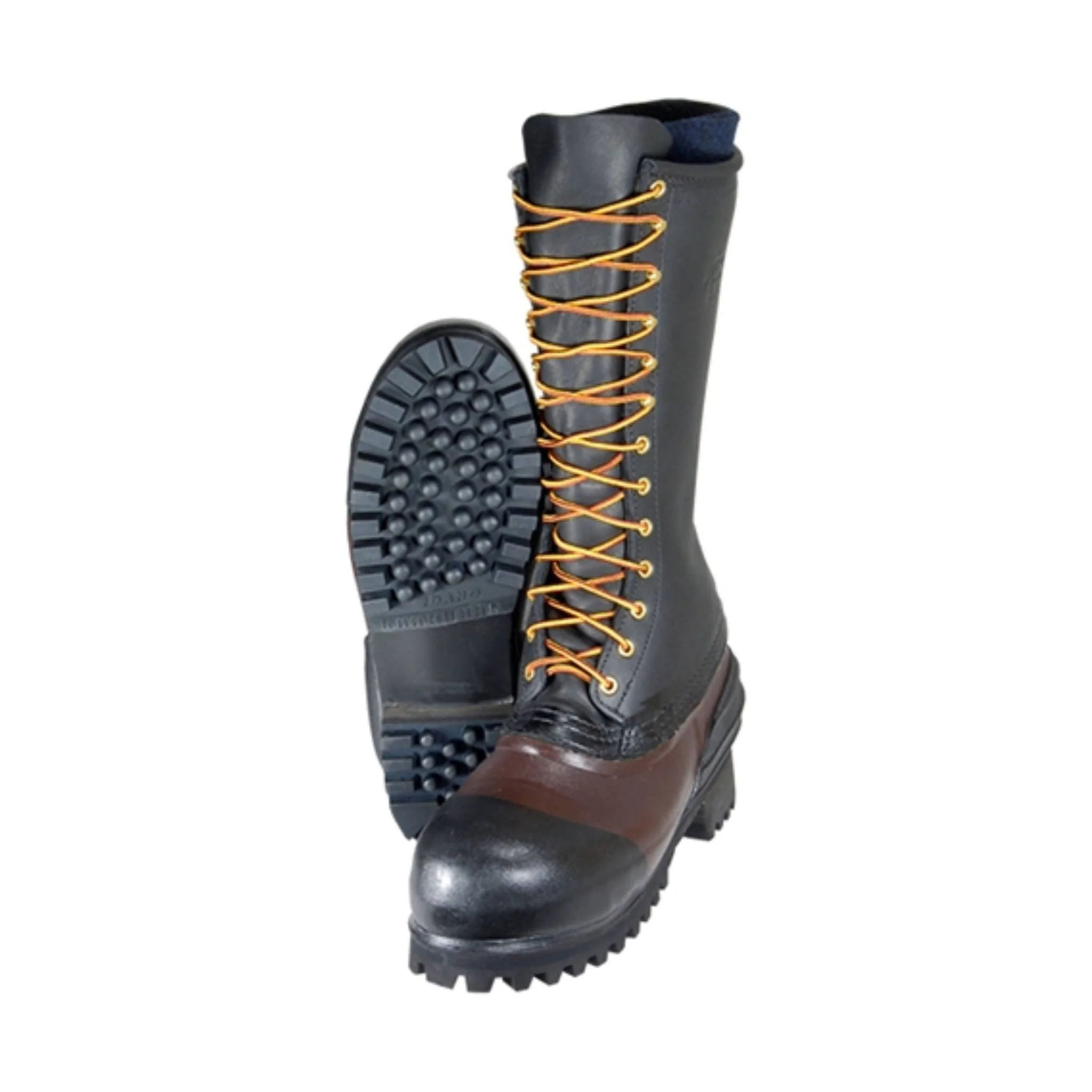 Hoffman Men's 14 In Felt Steel Toe Pac Logger Boots - Black - Image 3