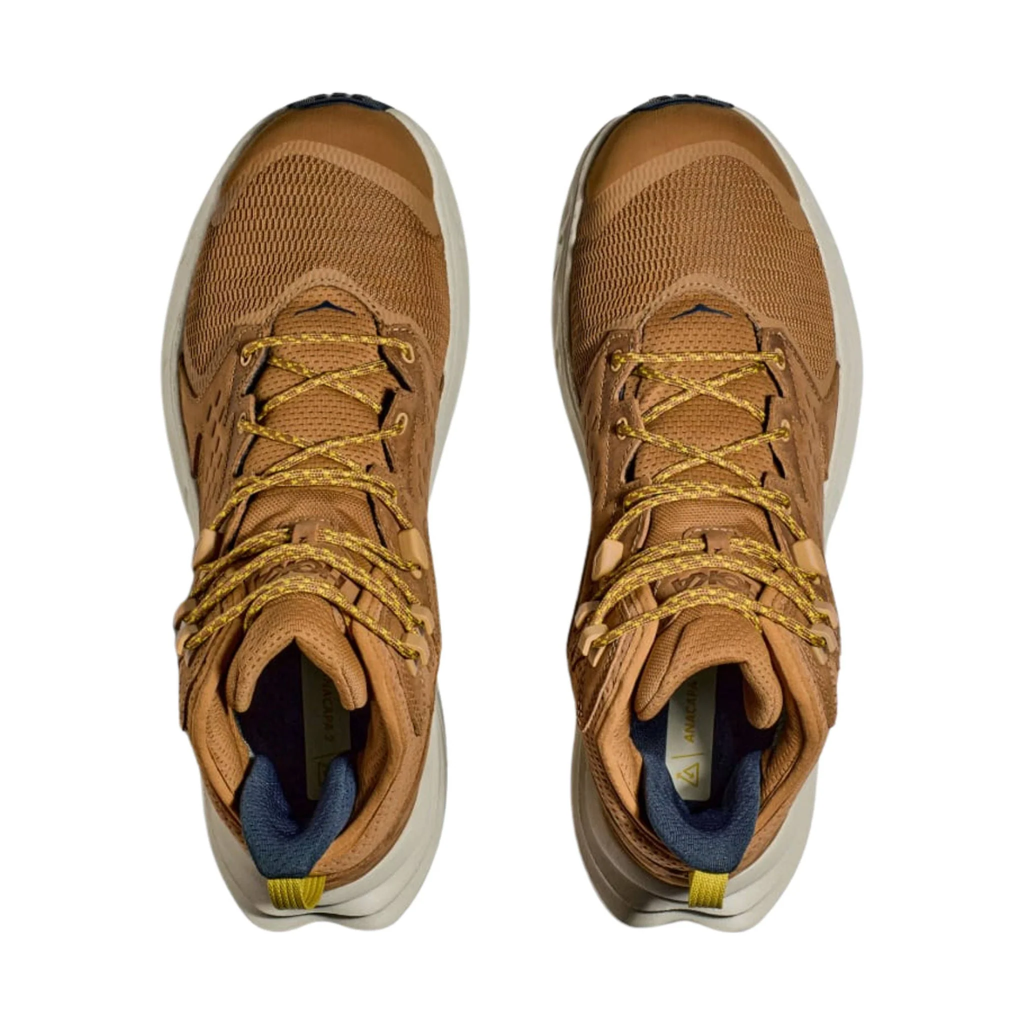 HOKA Men's Anacapa 2 Mid GTX Hiking Shoes - Honey/Celadon Tint - Image 3