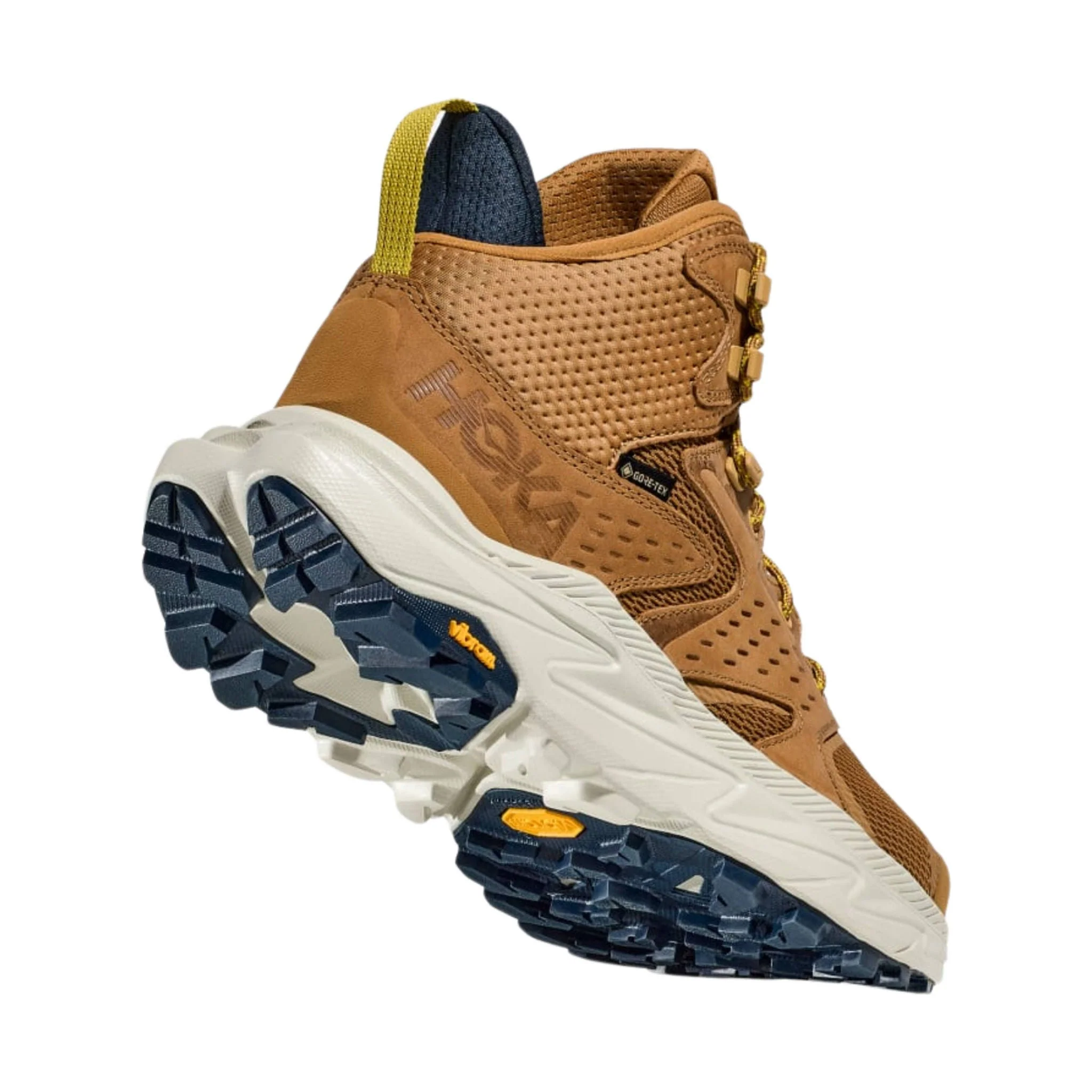 HOKA Men's Anacapa 2 Mid GTX Hiking Shoes - Honey/Celadon Tint - Image 4