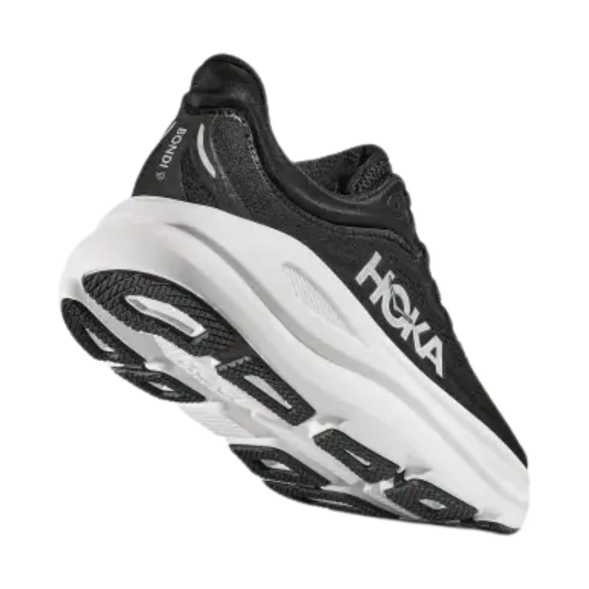 HOKA Men's Bondi 9 Running Shoes - Black/White - Image 4