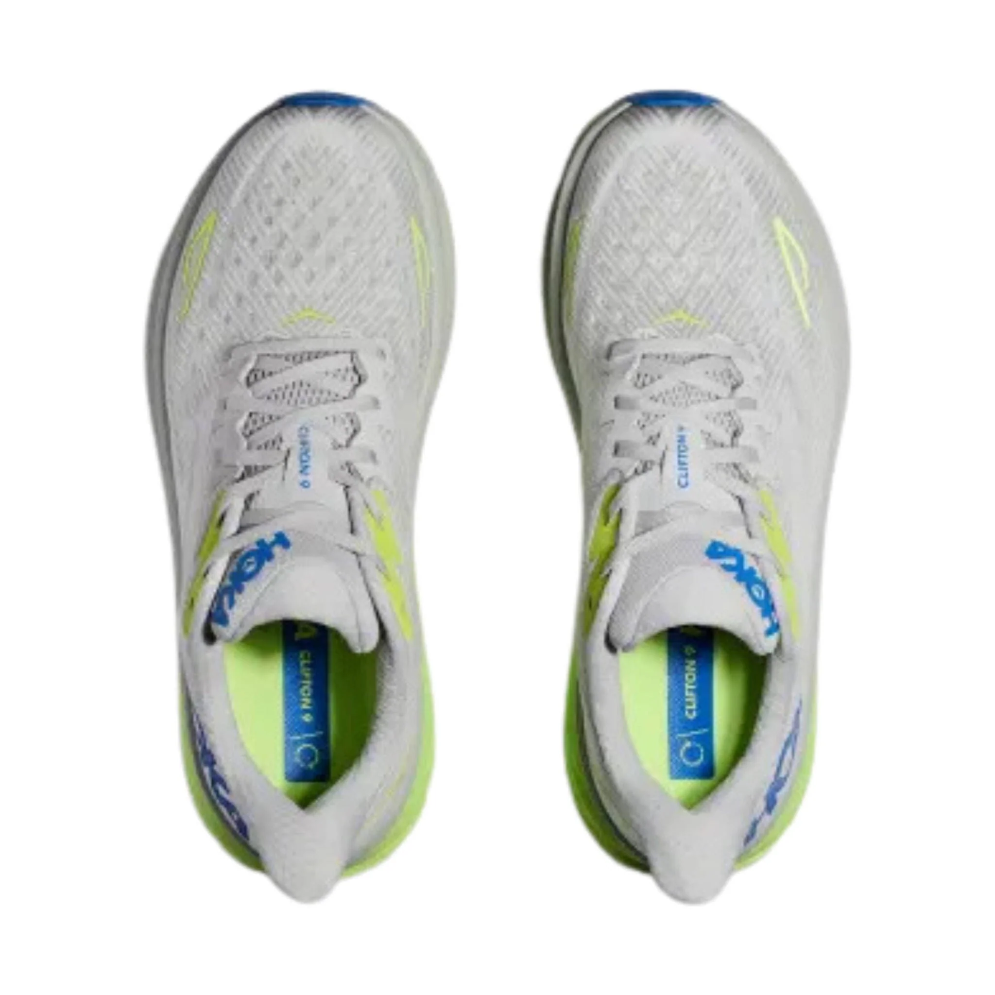 HOKA Men's Clifton 9 - Stardust/ Electric Cobalt - Image 3