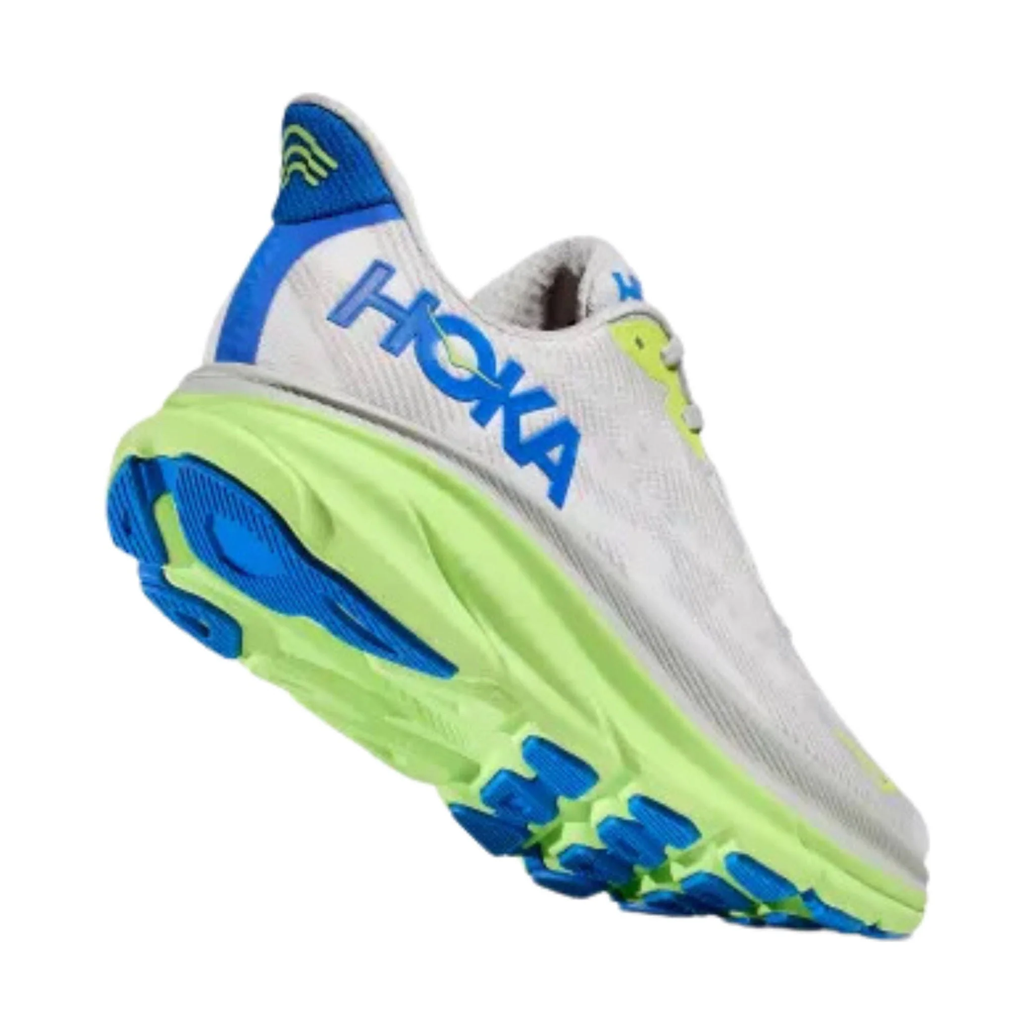 HOKA Men's Clifton 9 - Stardust/ Electric Cobalt - Image 4