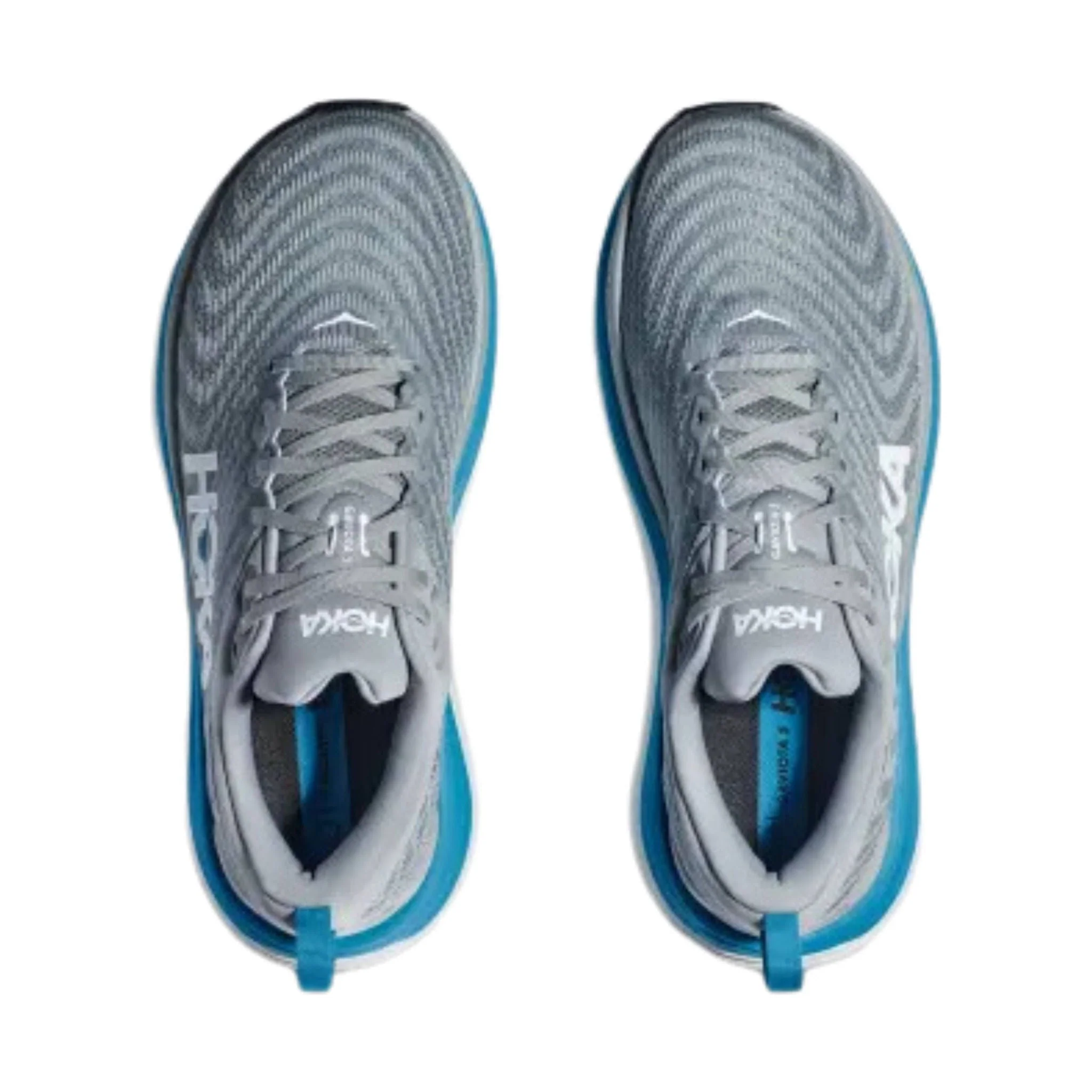 HOKA Men's Gaviota 5 - Limestone/Diva Blue - Image 4