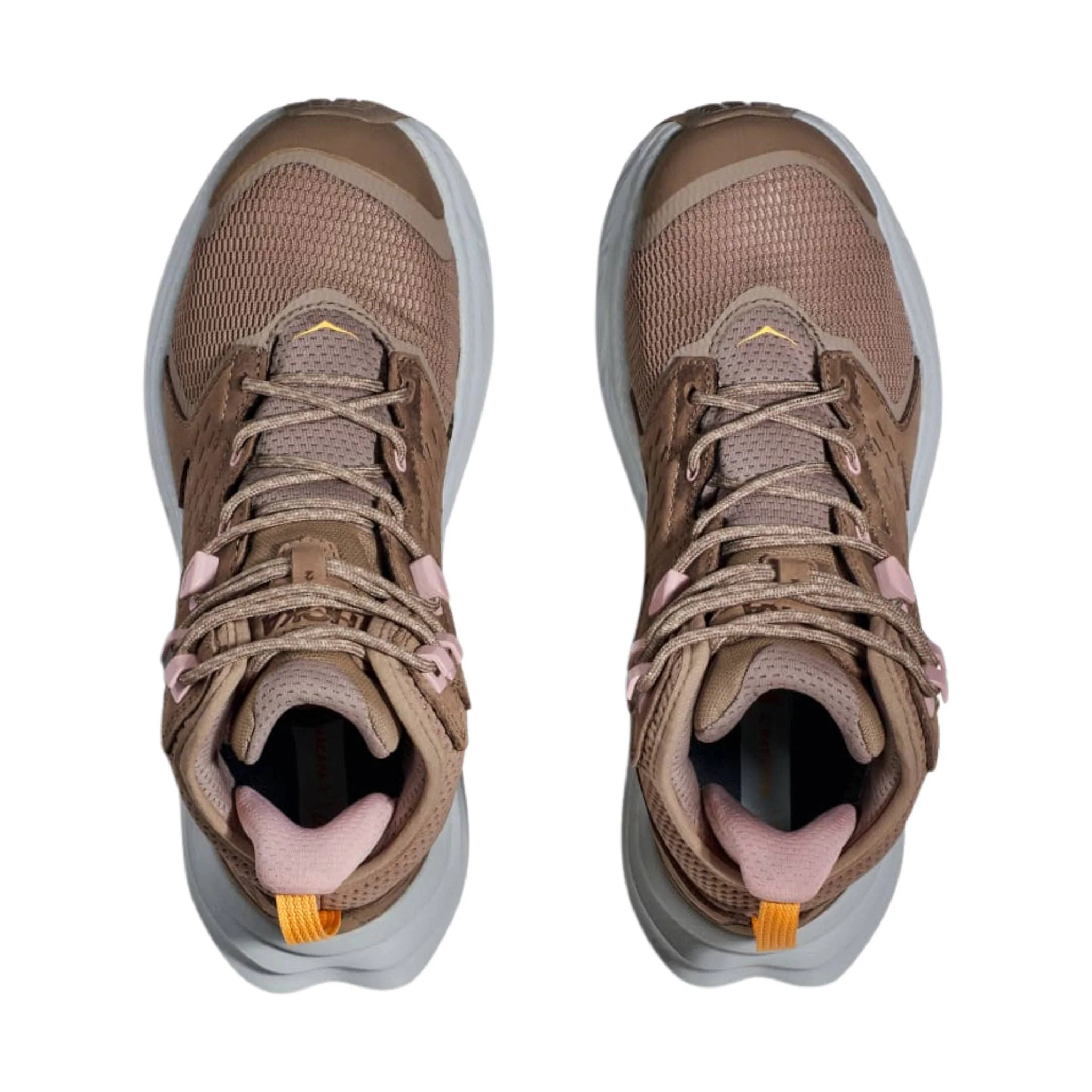 HOKA Women's Anacapa 2 Mid GTX Hiking Shoes - Dune/Ice Flow - Image 4
