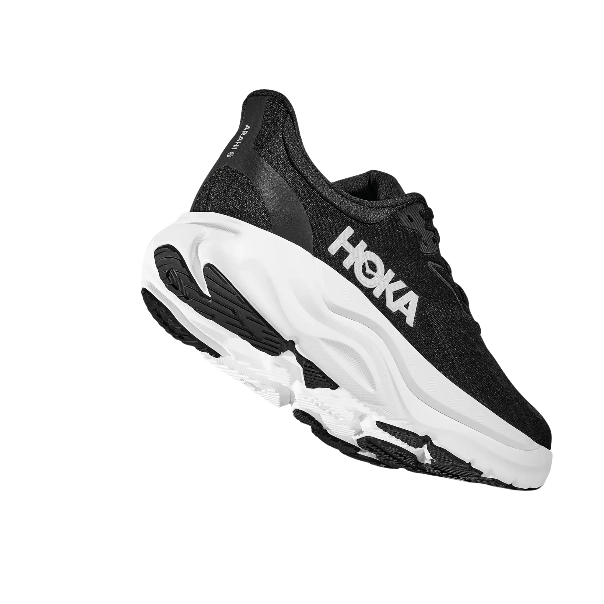HOKA Women's Arahi 8 Everyday Running Shoes - Black/White - Image 4