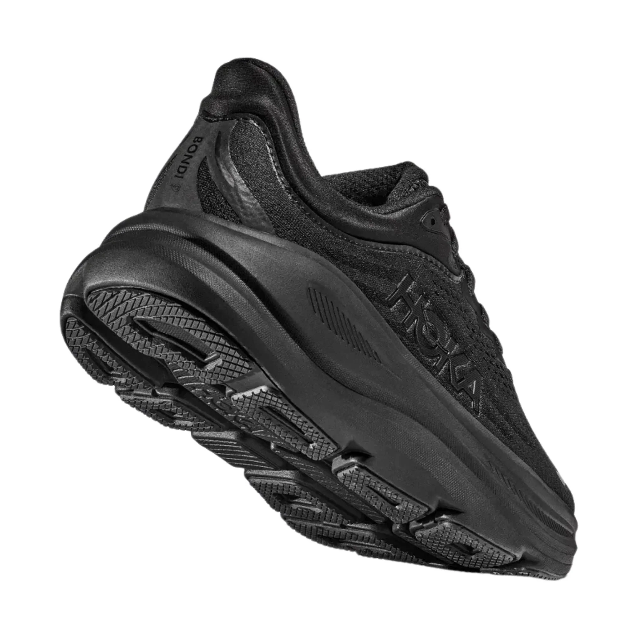 HOKA Women's Bondi 9 Running Shoes - Black/Black - Image 5