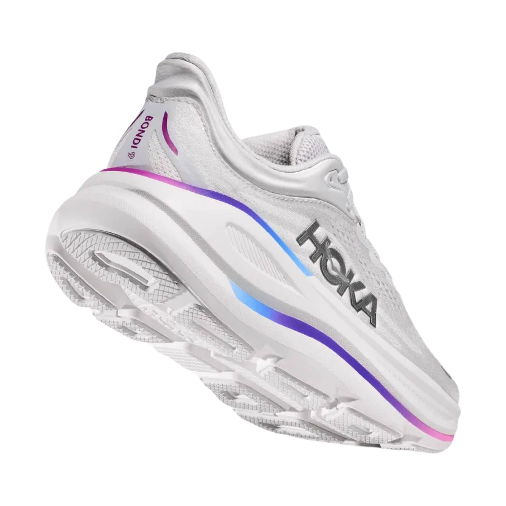 HOKA Women's Bondi 9 Running Shoes - Cosmic Grey/White - Image 4