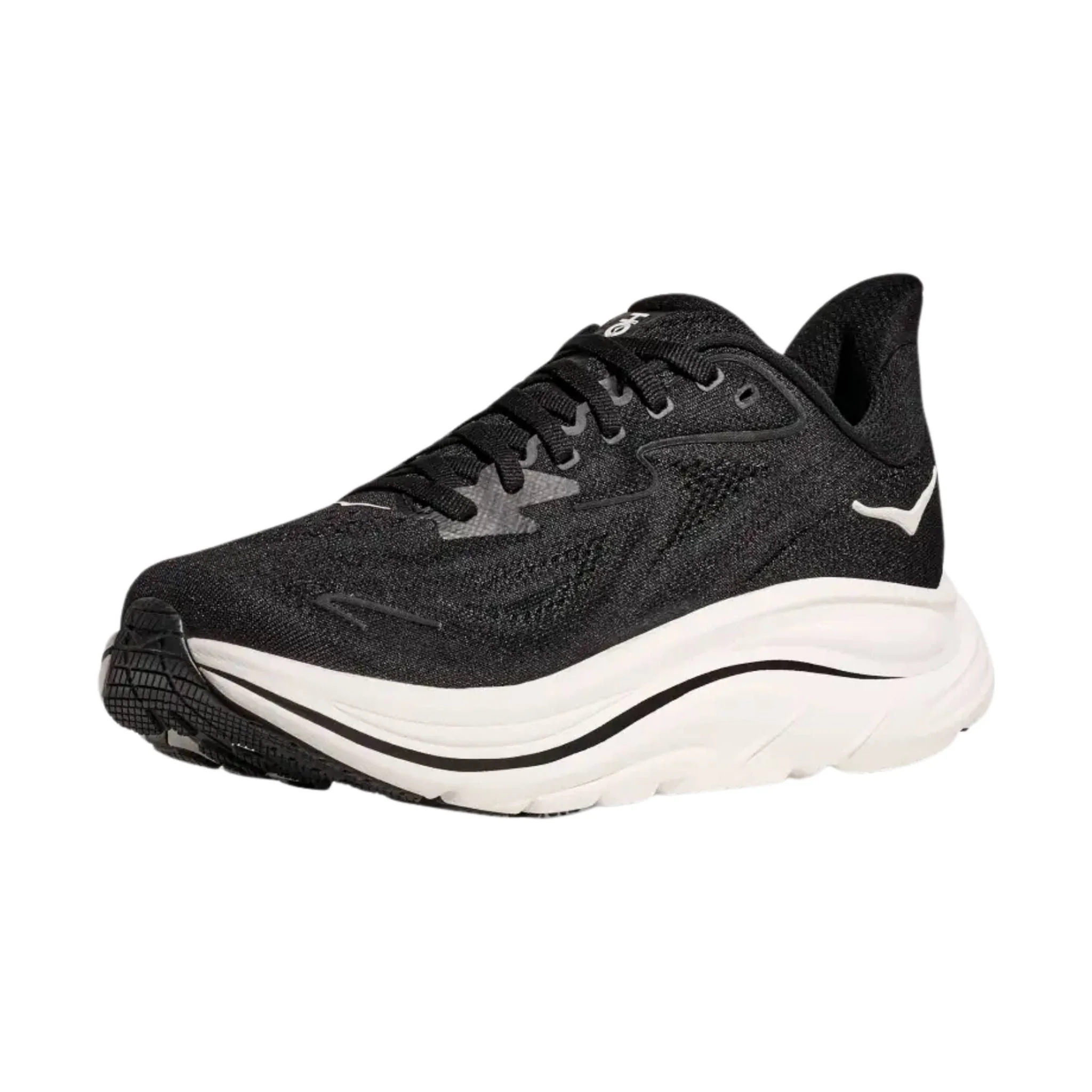 HOKA Women's Clifton 10 Running Shoes - Black/White - Image 2