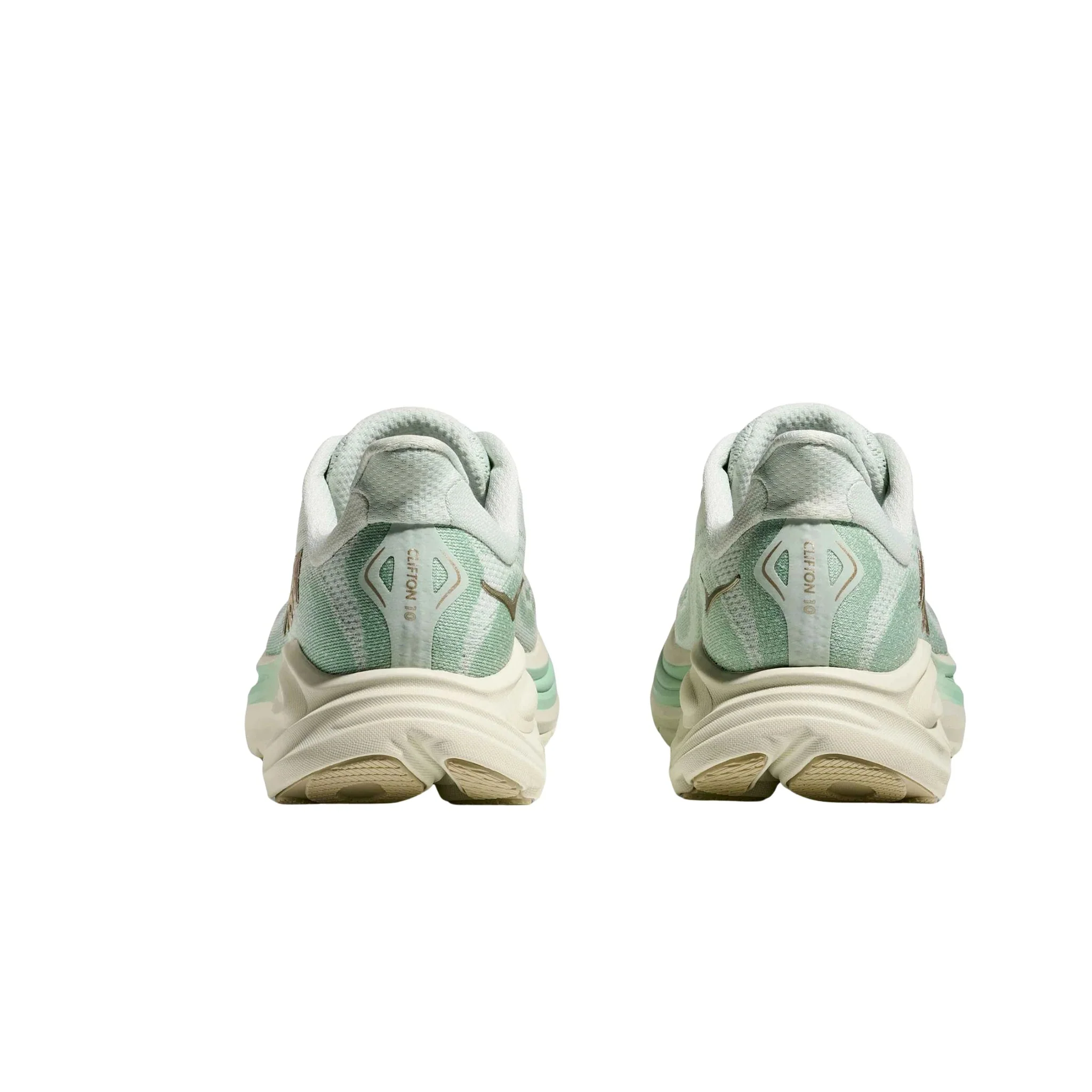 HOKA Women's Clifton 10 Running Shoes - Sea Glass/Jadeite - Image 3