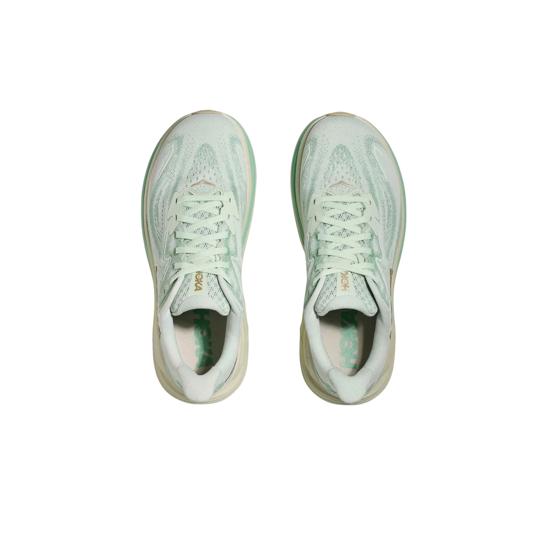 HOKA Women's Clifton 10 Running Shoes - Sea Glass/Jadeite - Image 4