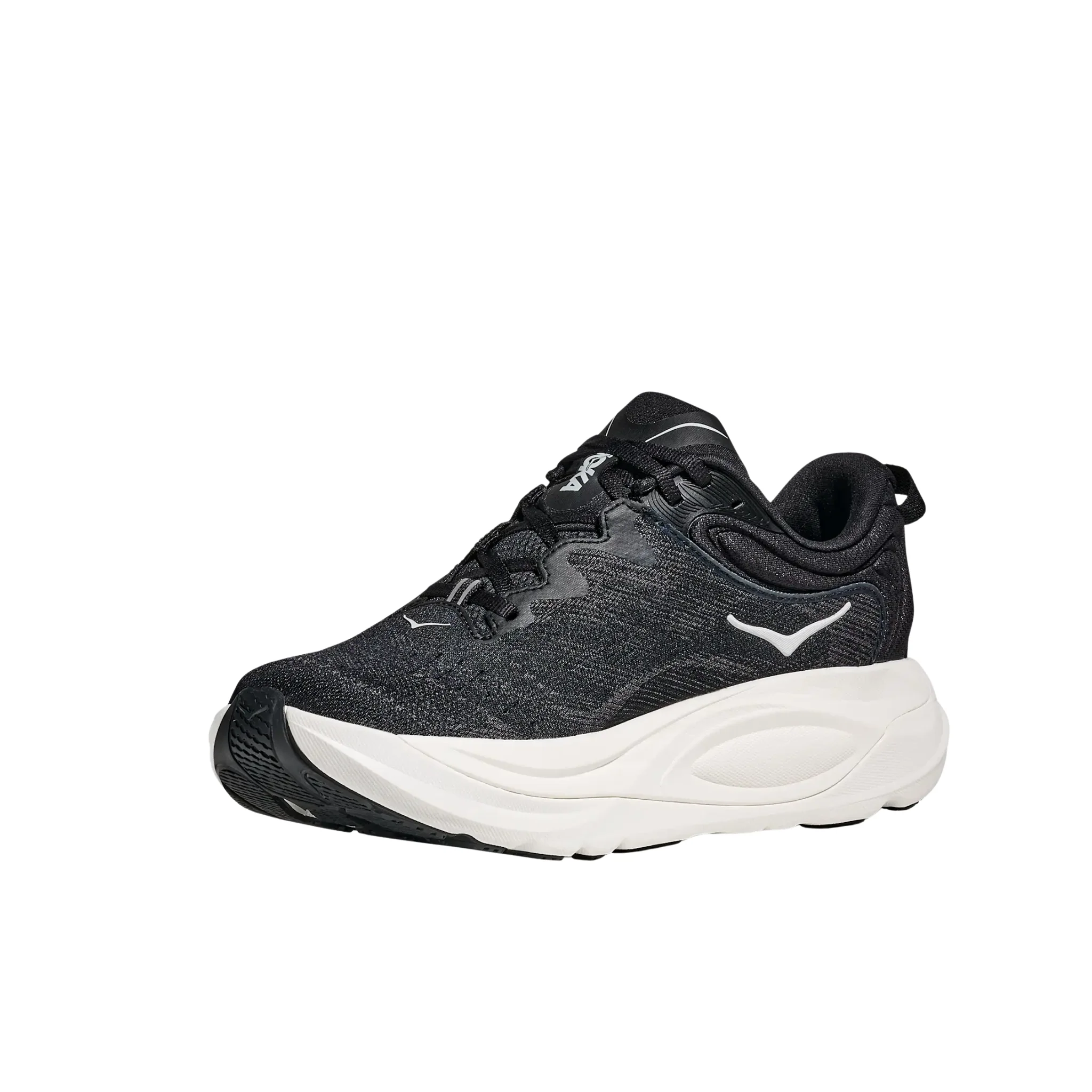 HOKA Women's Gaviota 6 Running Shoes - Black/White - Image 2
