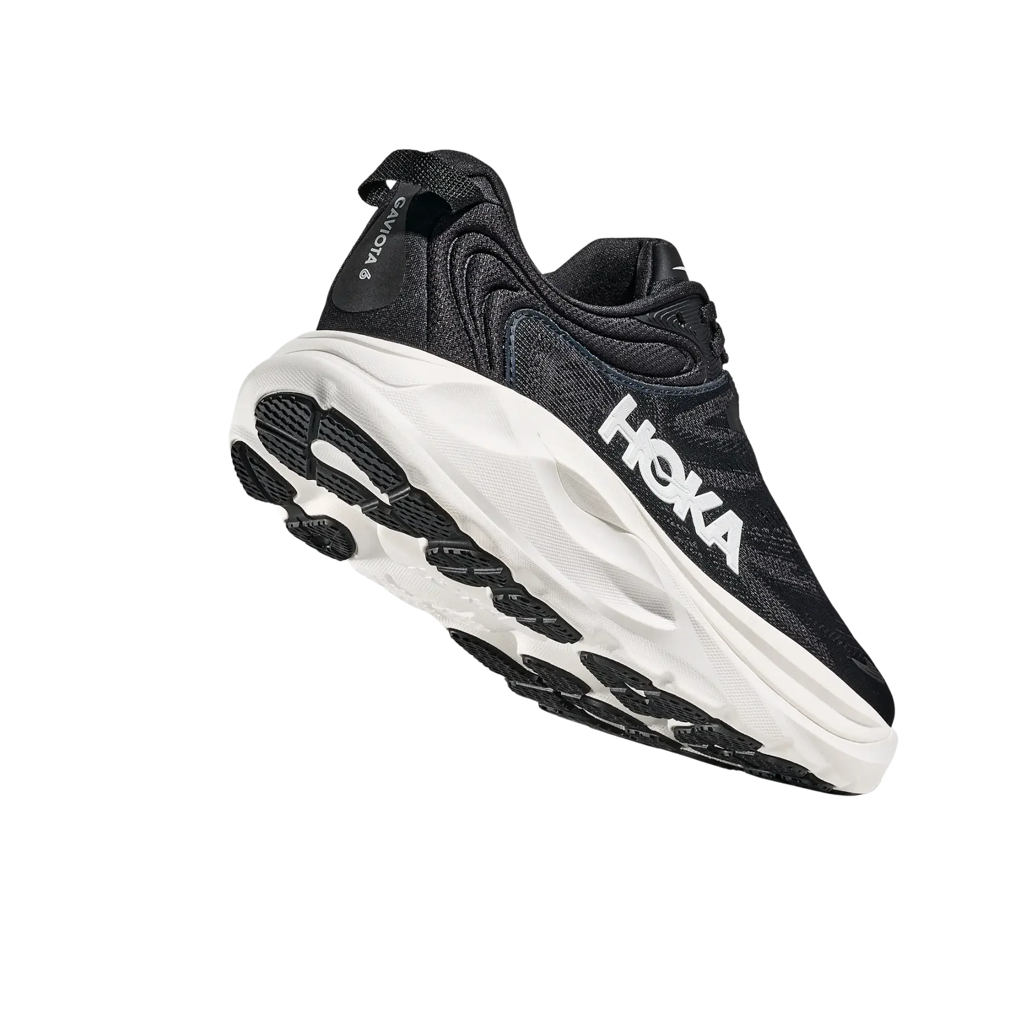 HOKA Women's Gaviota 6 Running Shoes - Black/White - Image 4