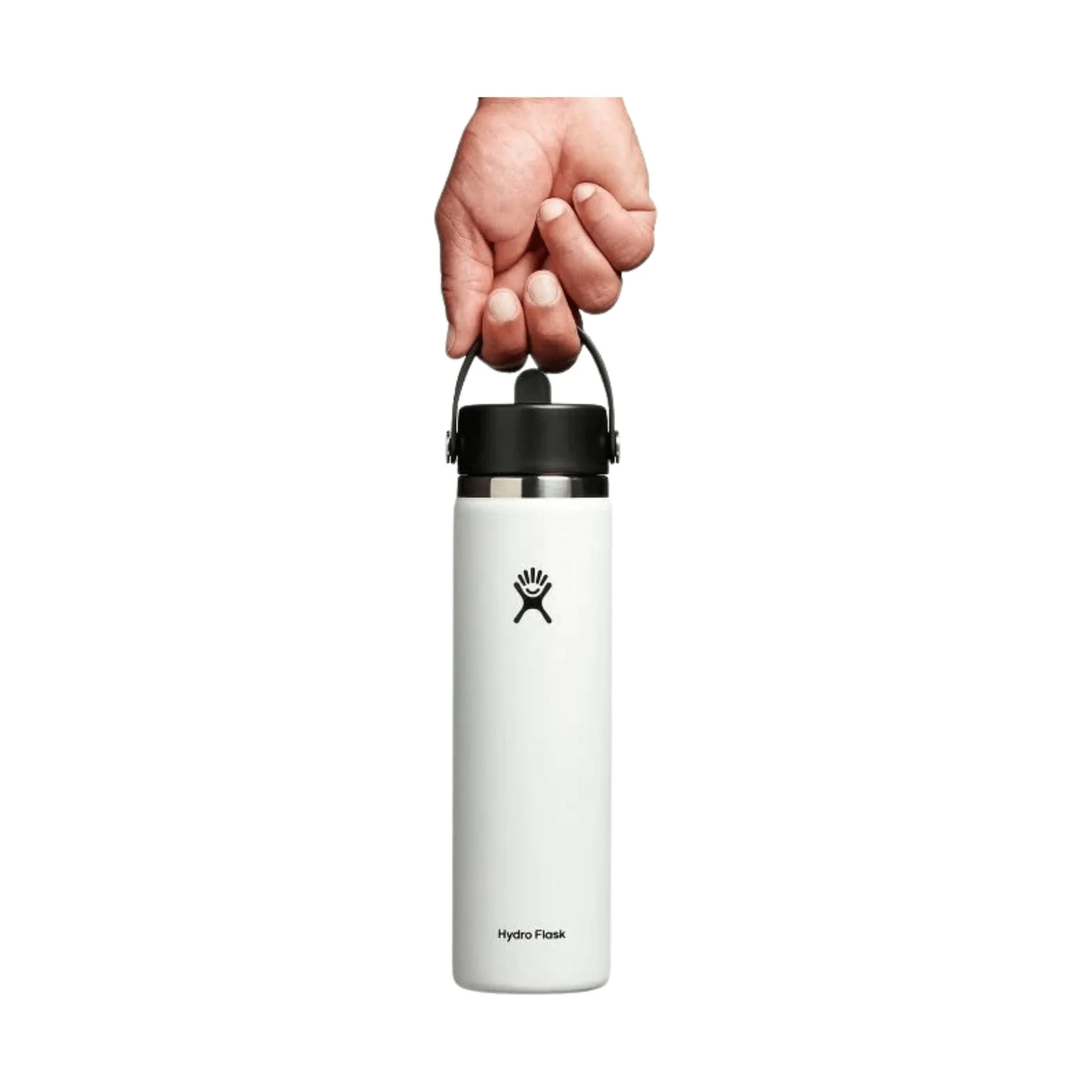 Hydro Flask 24 oz Wide Mouth With Flex Straw Cap - White - Image 2