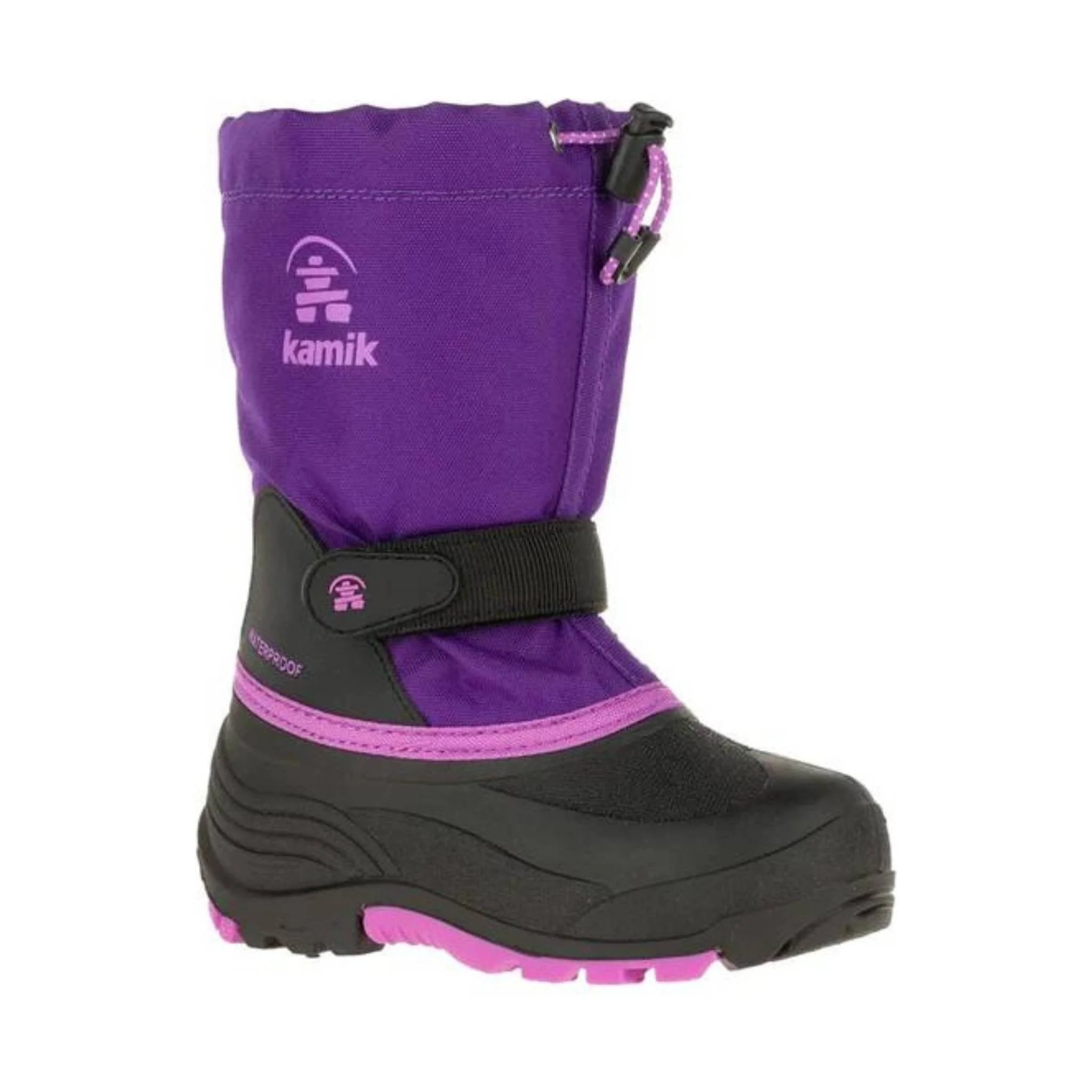 Kamik Big Kids' Waterbug 5 Winter Boot - Purple