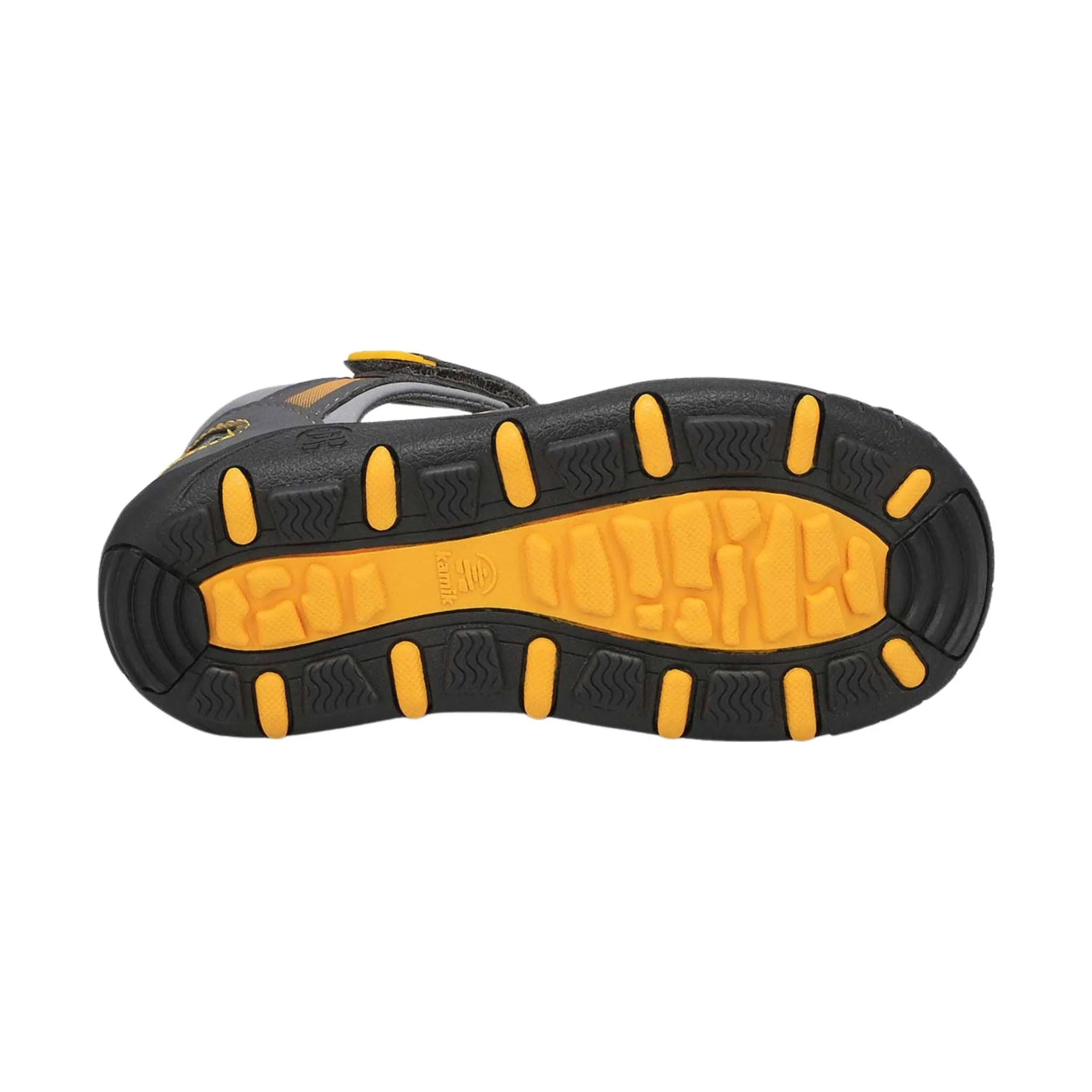 Kamik Kids' Kick Sandals - Grey/Orange - Image 4