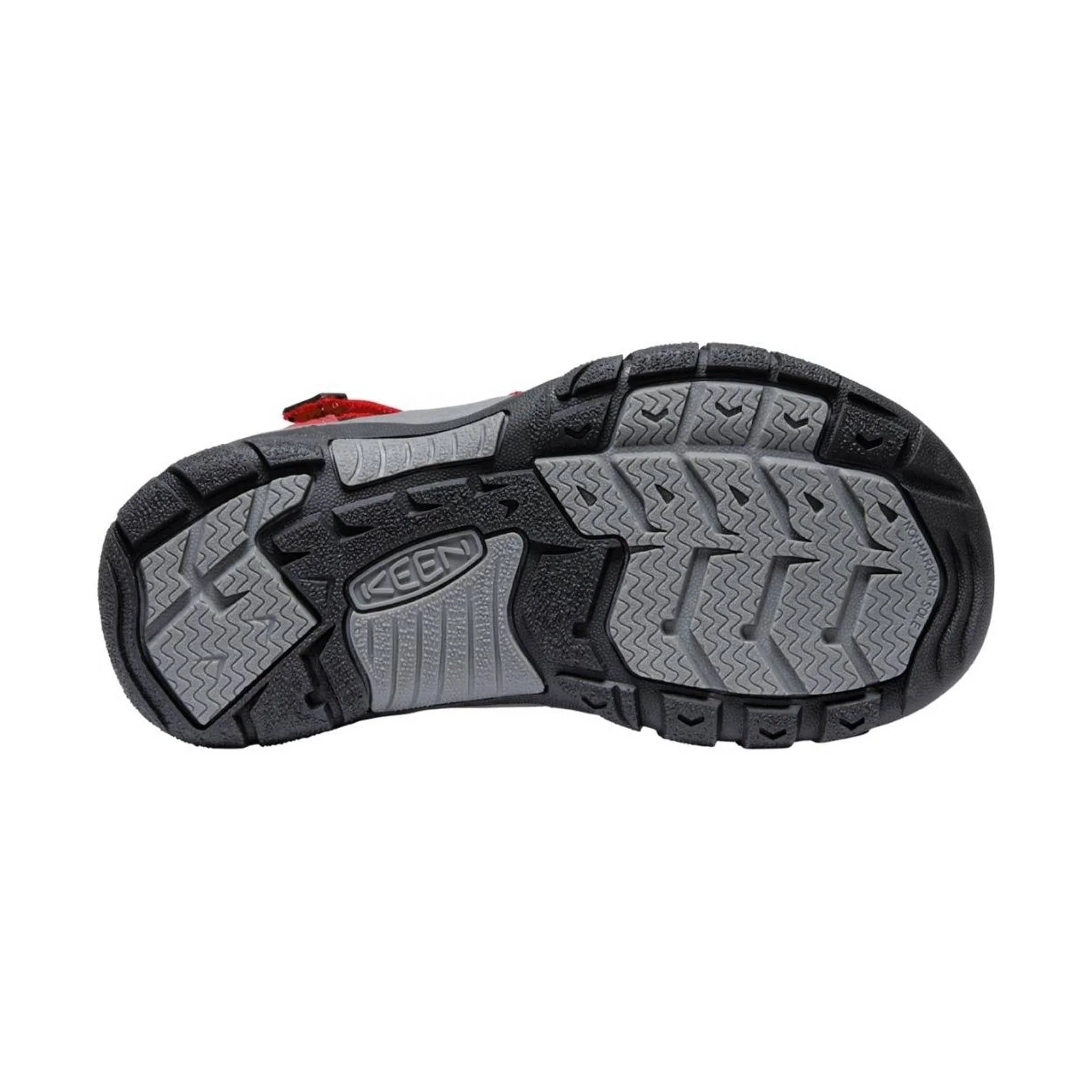 KEEN Big Kids' Newport H2 - Ribbon Red/Gargoyle - Image 3