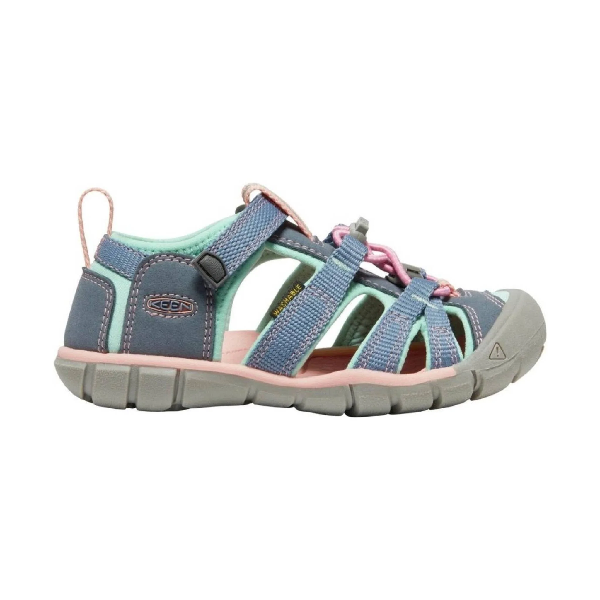 KEEN Little Kids' Seacamp II CNX - Flint Stone/Ocean Wave