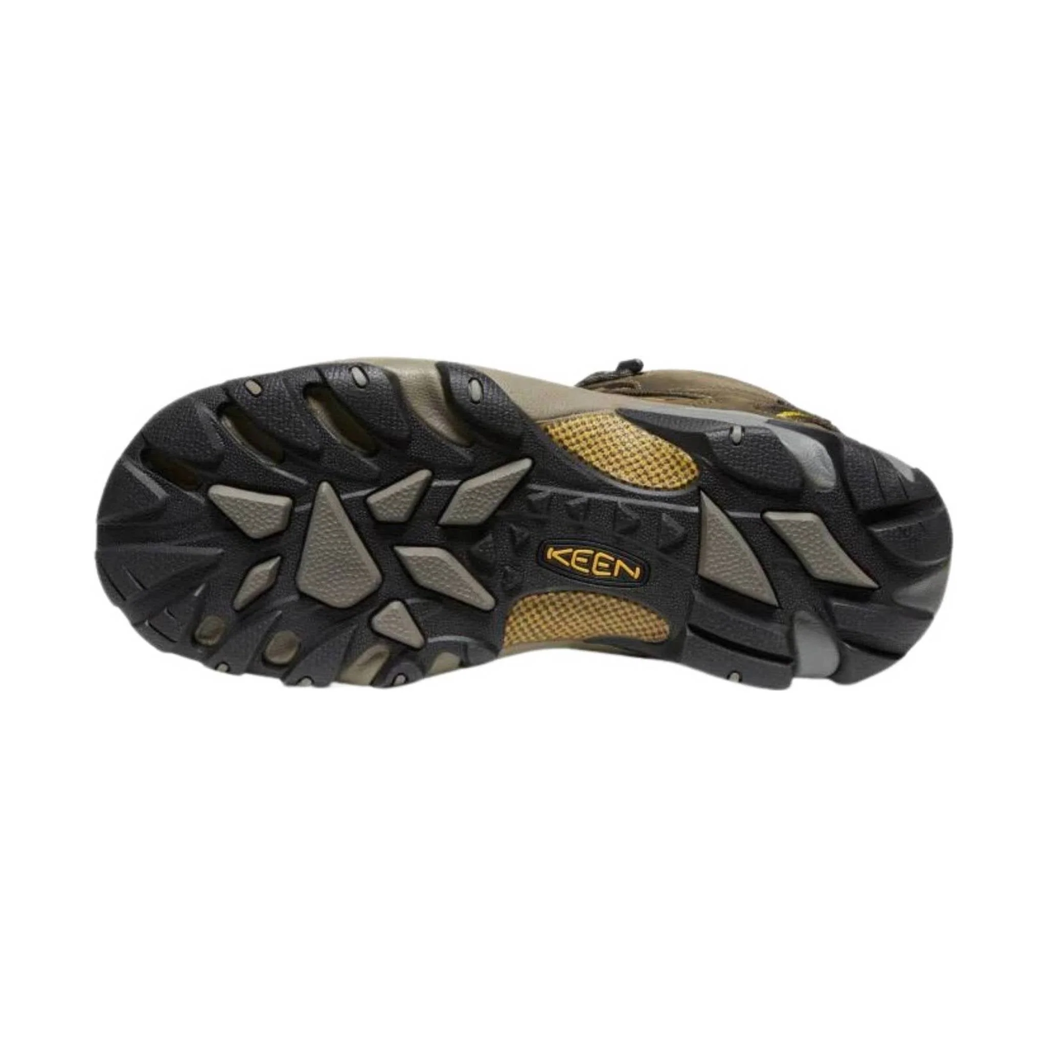 KEEN Men's Targhee II Waterproof Mid Boot - Black Olive/ Yellow - Image 2
