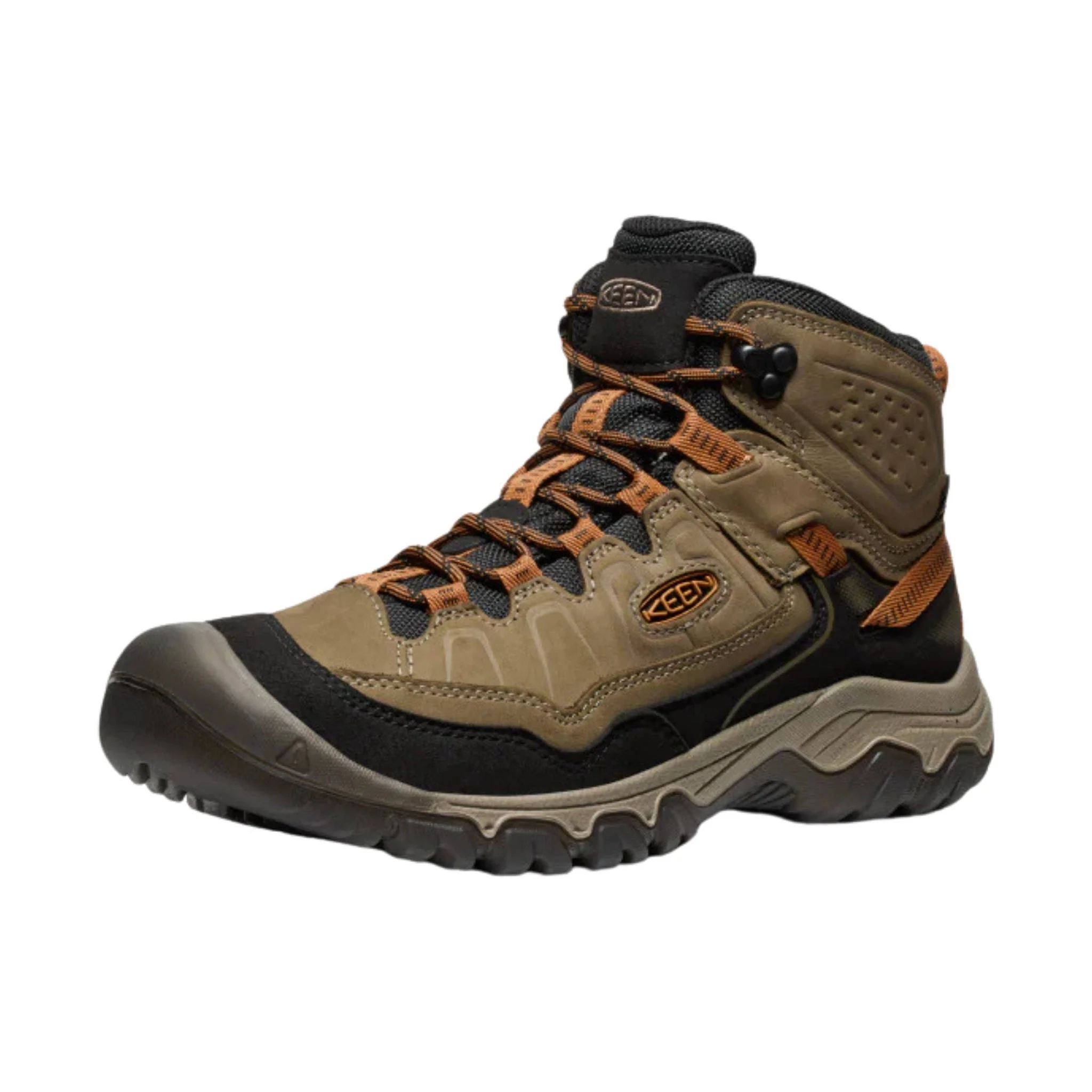 KEEN Men's Targhee IV Waterproof Hiking Boots - Sea Turtle/Roasted Pecan - Image 2