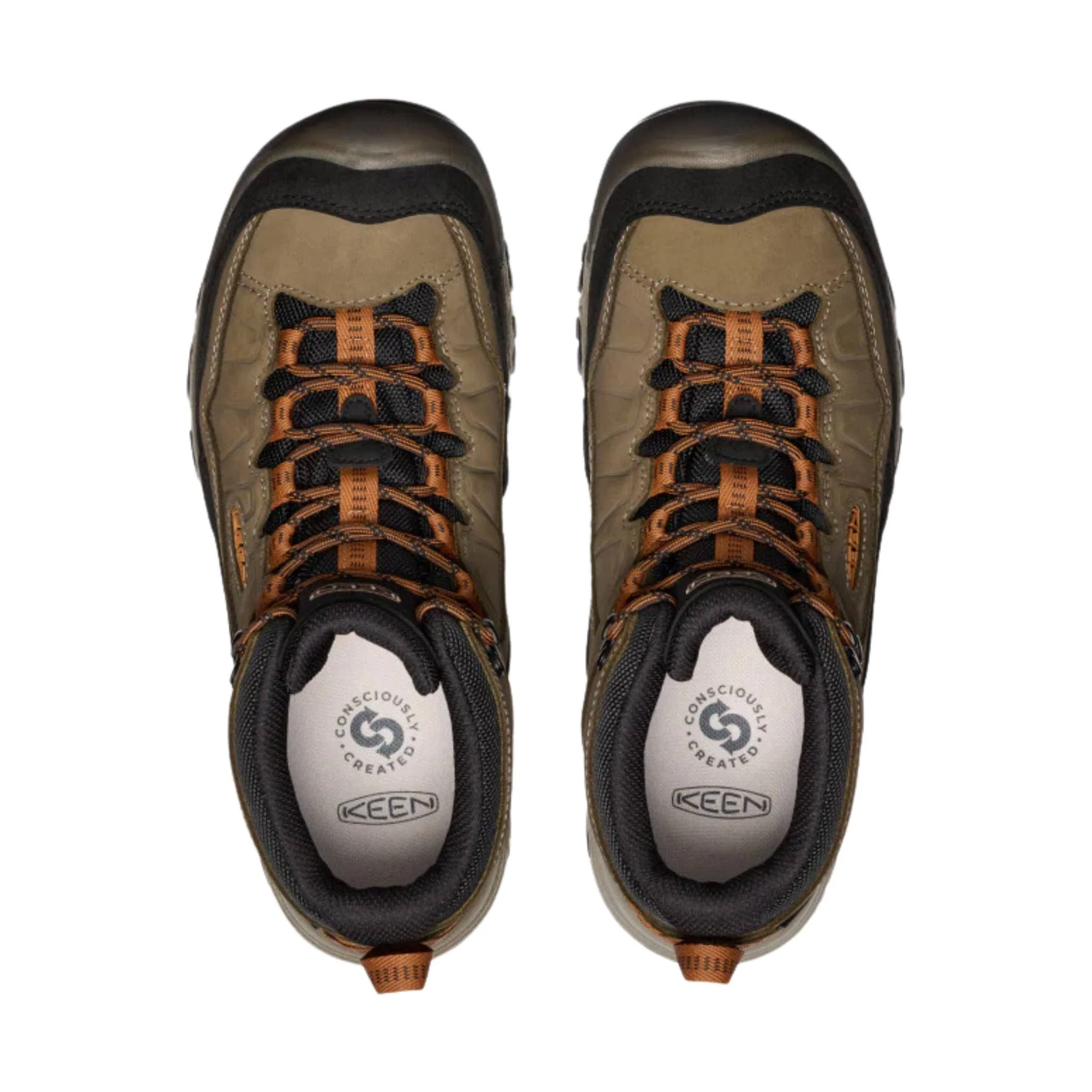 KEEN Men's Targhee IV Waterproof Hiking Boots - Sea Turtle/Roasted Pecan - Image 3
