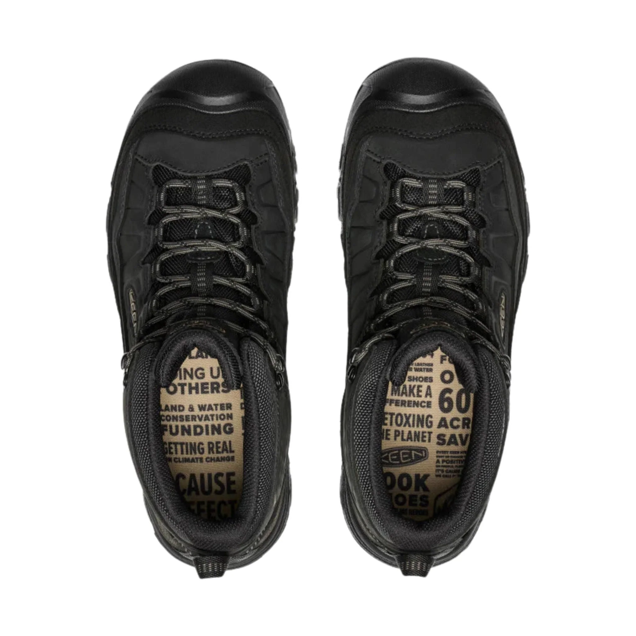 KEEN Men's Targhee IV Waterproof Hiking Boots - Triple Black - Image 3