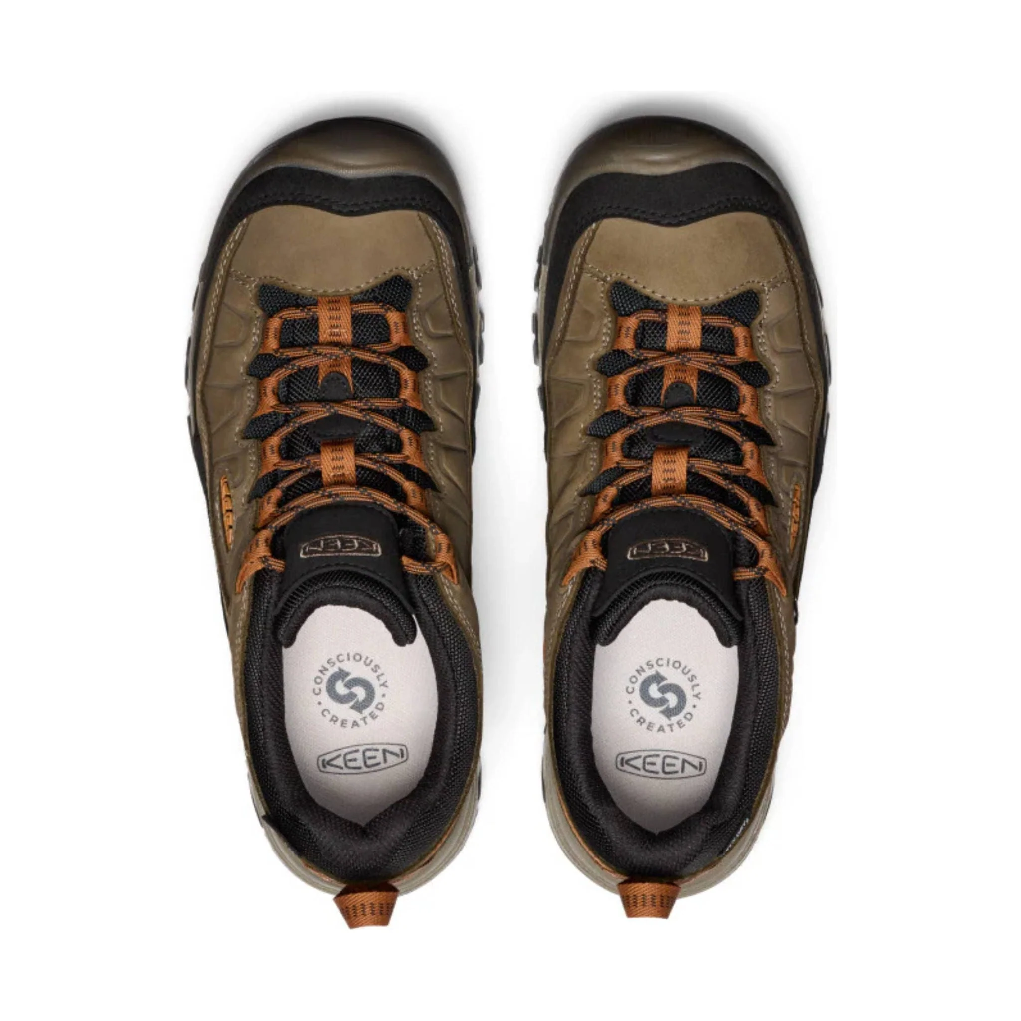 KEEN Men's Targhee IV Waterproof Hiking Shoes - Sea Turtle/Roasted Pecan - Image 3