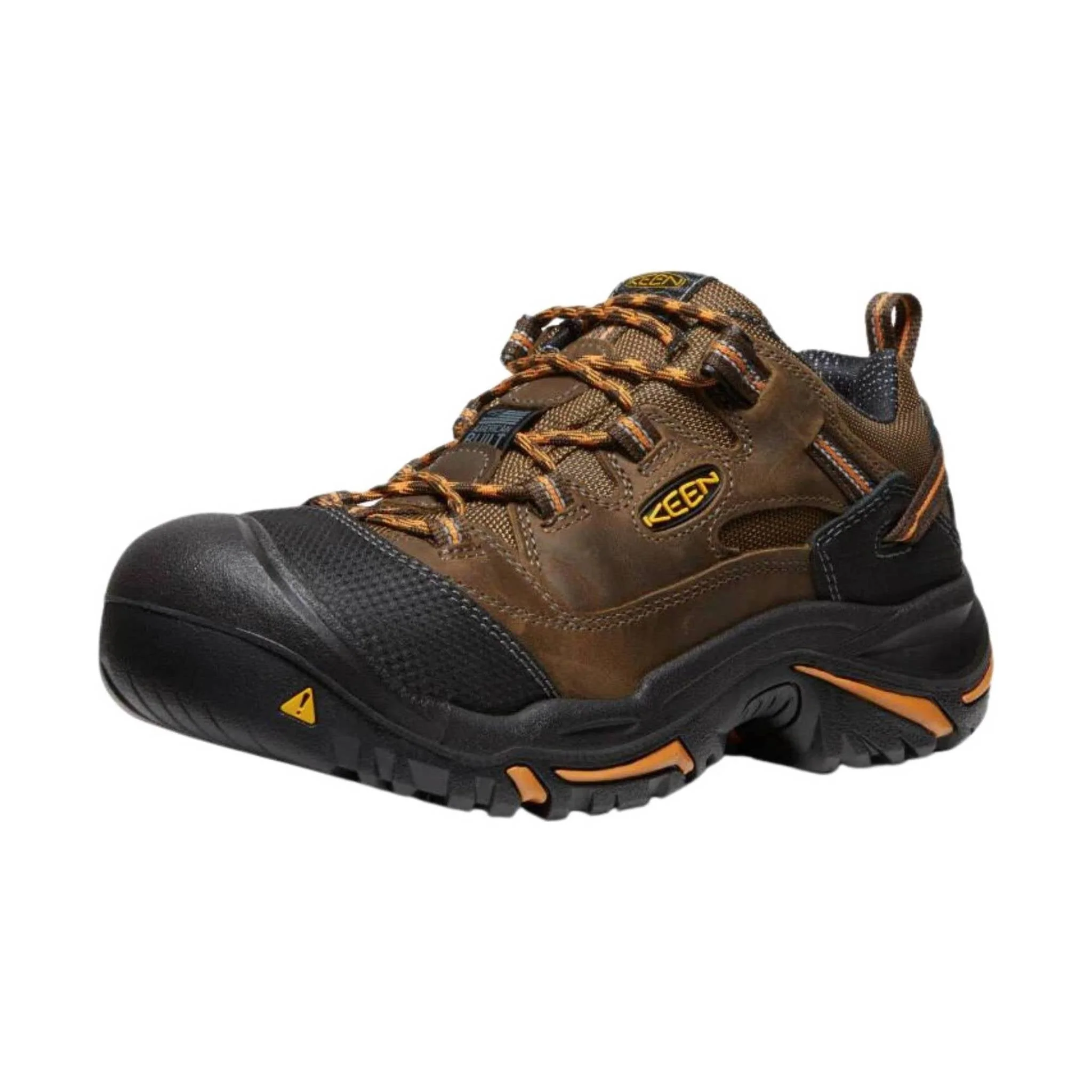 KEEN Utility Men's Braddock Low Soft Toe Work Shoe - Cascade/Orange Ochre - Image 2