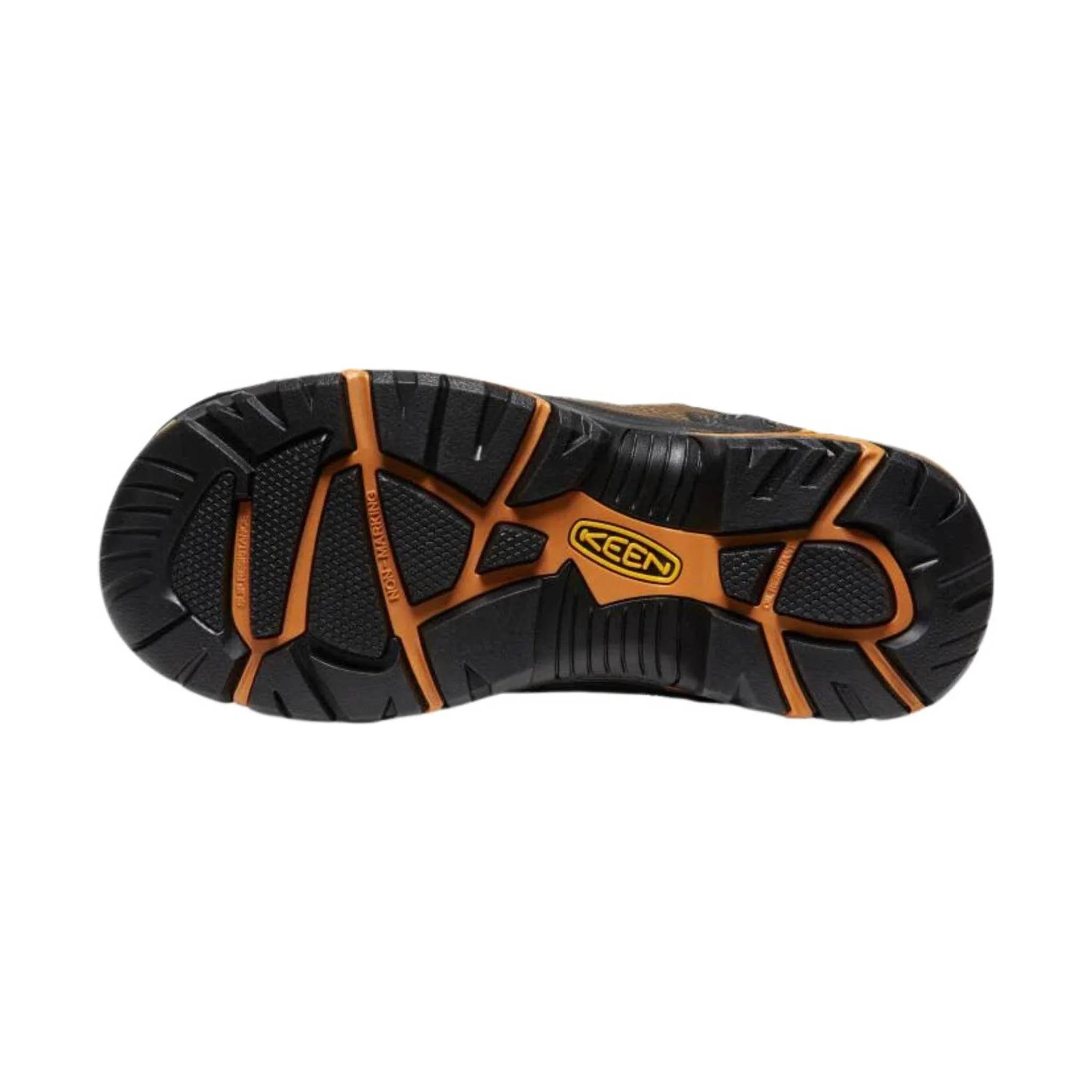 KEEN Utility Men's Braddock Low Soft Toe Work Shoe - Cascade/Orange Ochre - Image 3