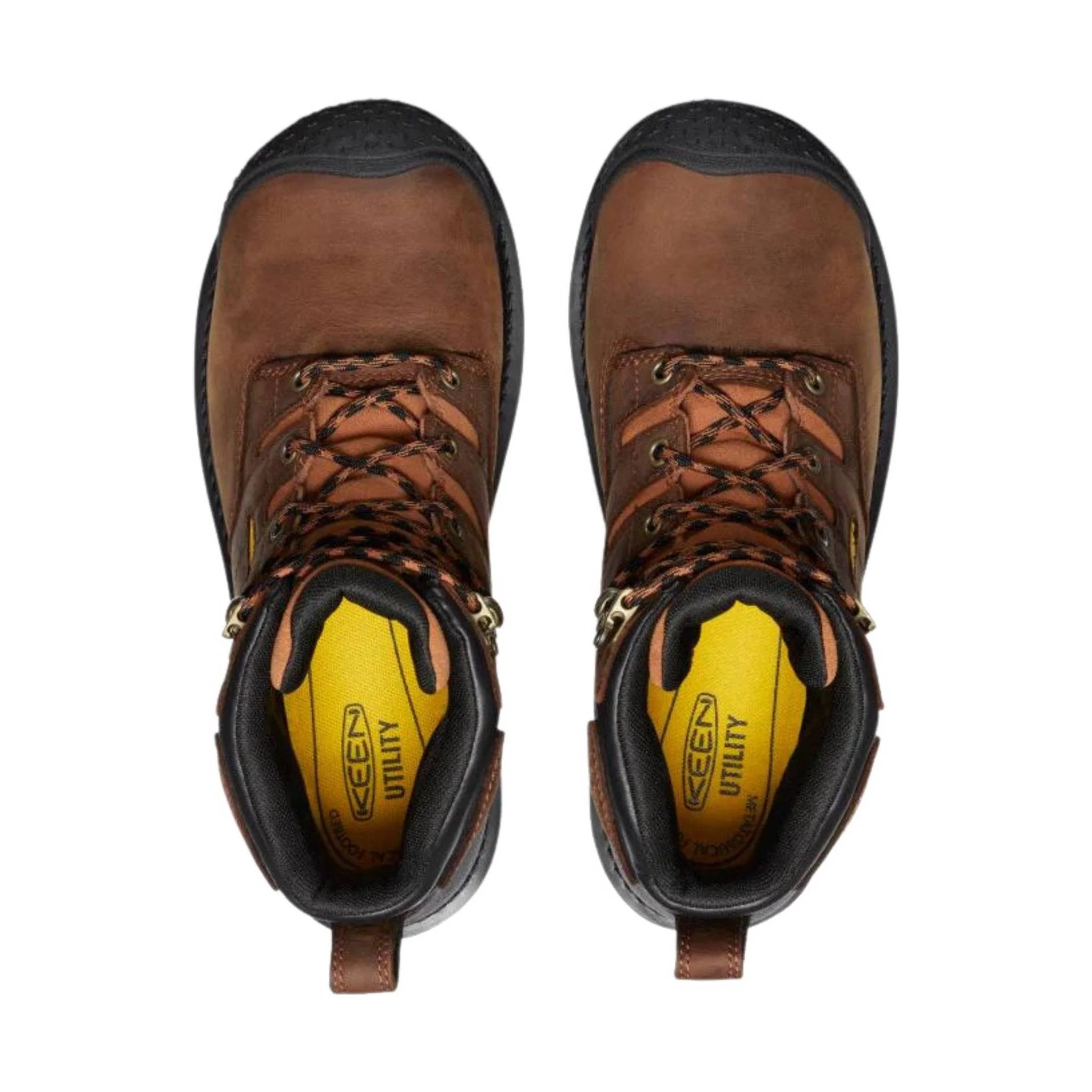 KEEN Utility Men's Camden Waterproof 6 Inch Carbon Fiber Toe Work Boot - Brown - Image 4
