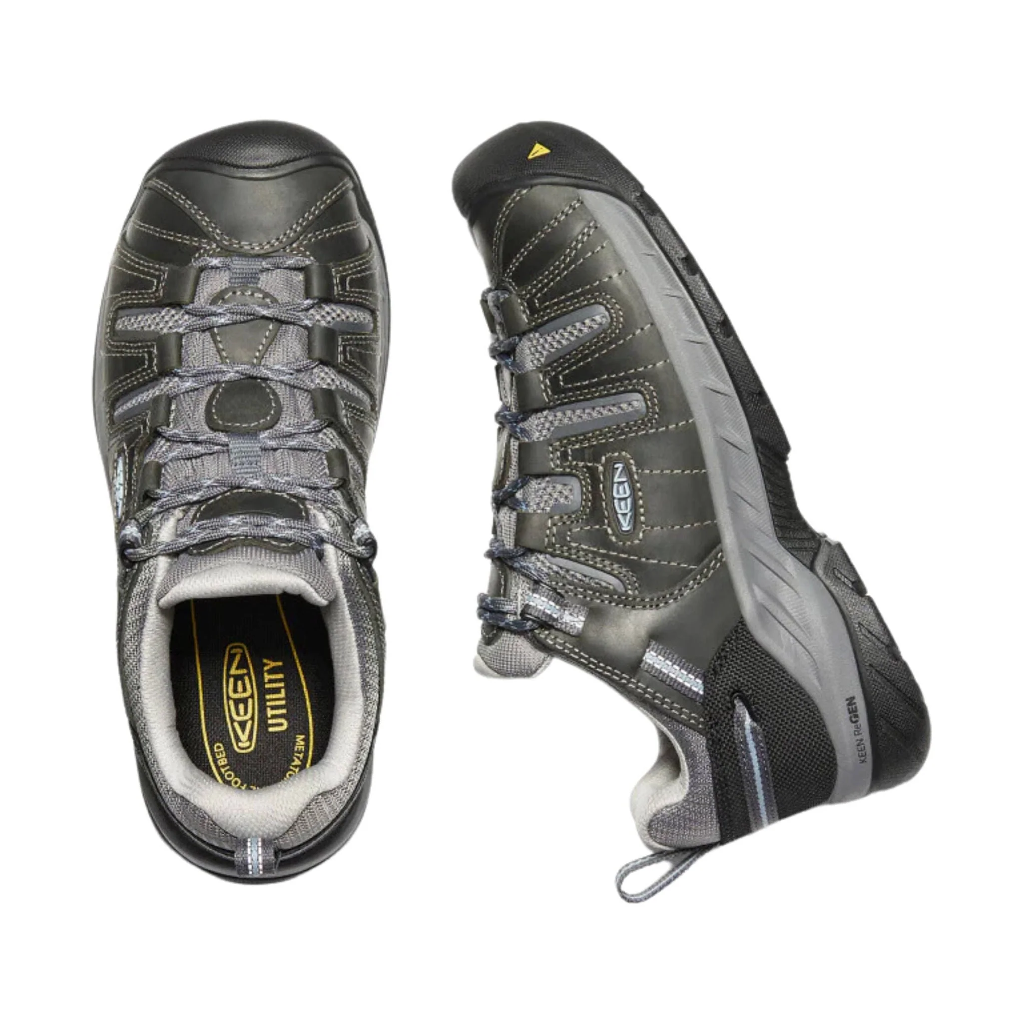 KEEN Utility Women's Flint II Soft Toe Work Shoe - Steel Grey/Paloma - Image 2