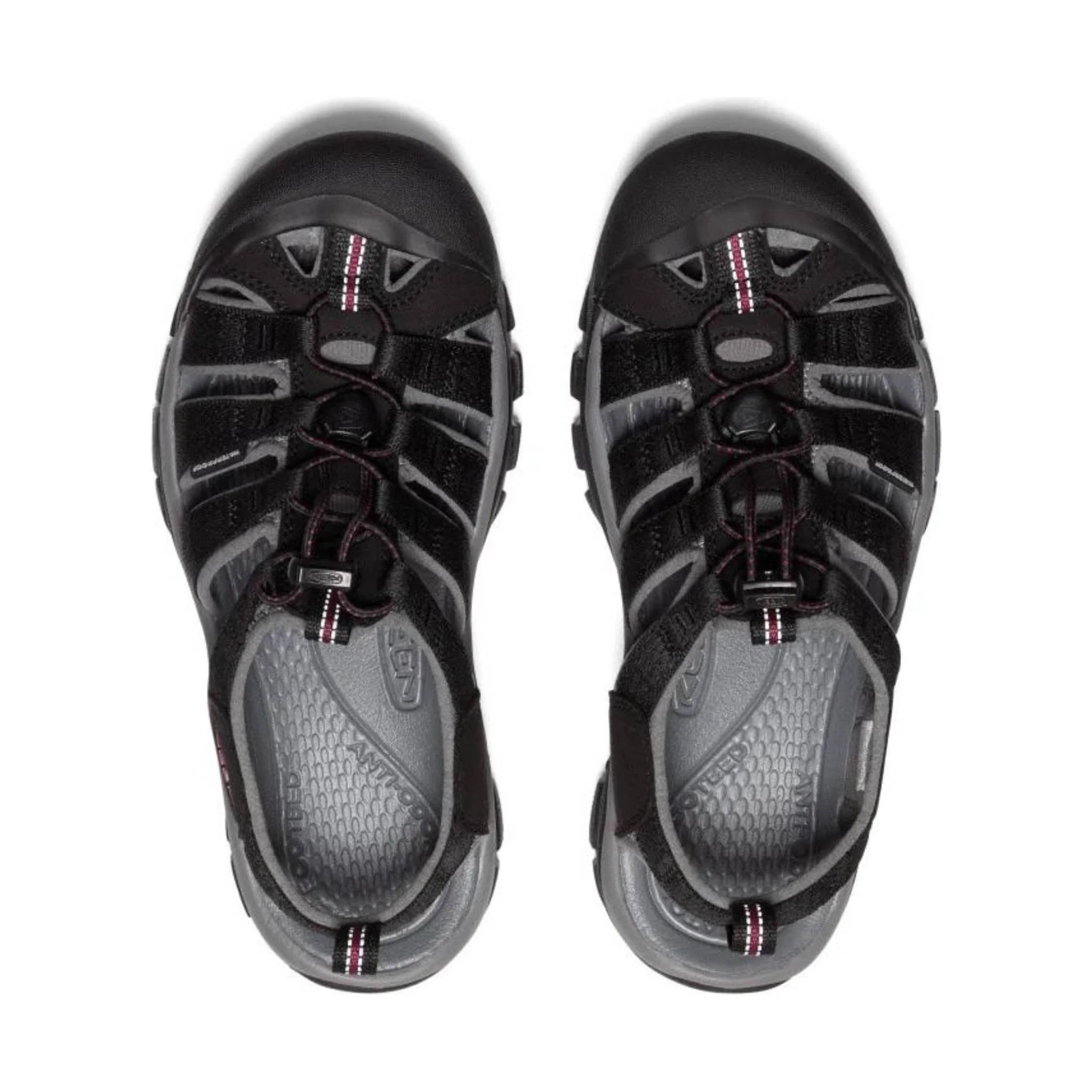 KEEN Women's Newport H2 - Black/Raspberry Wine - Image 2