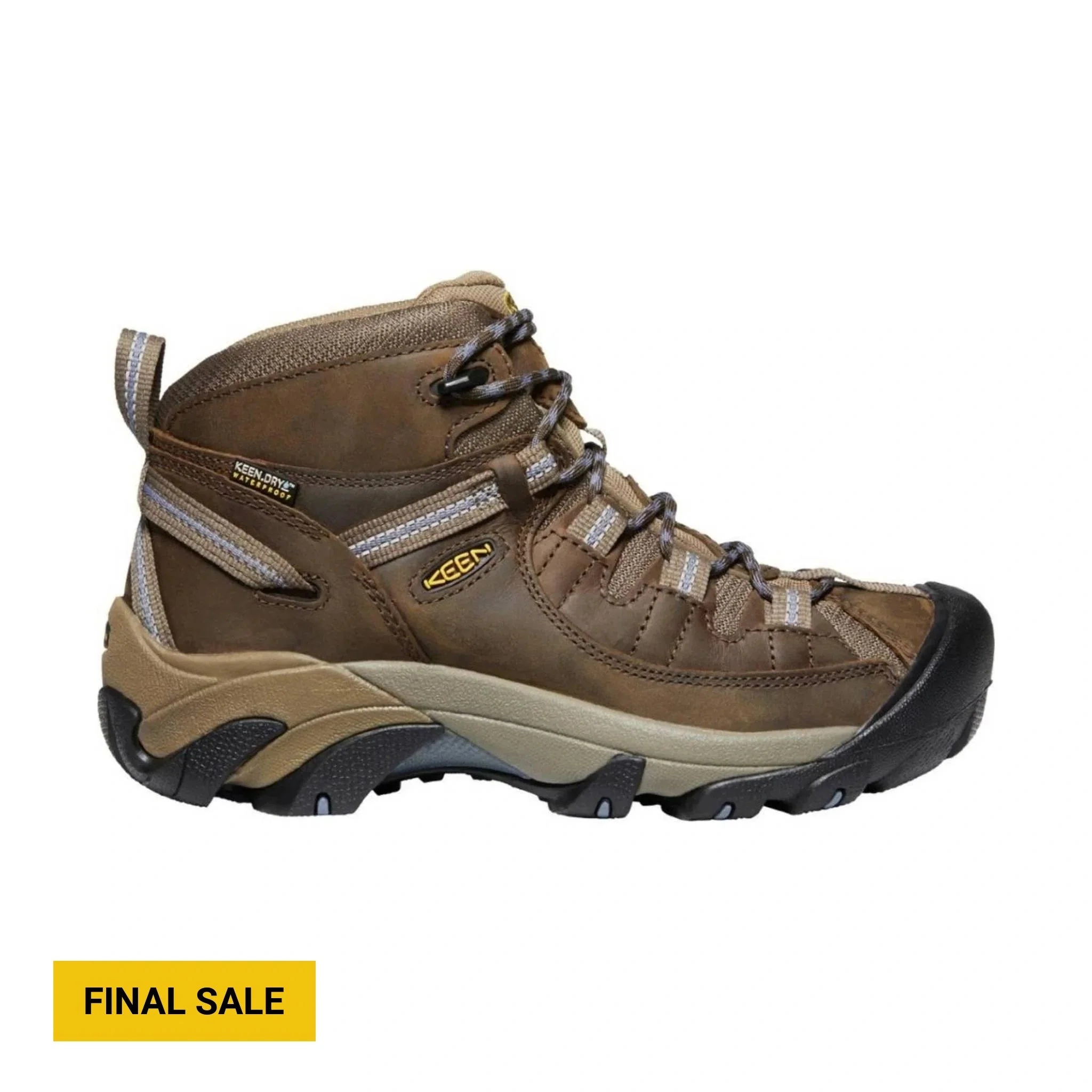 KEEN Women's Targhee II Mid Waterproof Boot - Black/Flint Stone