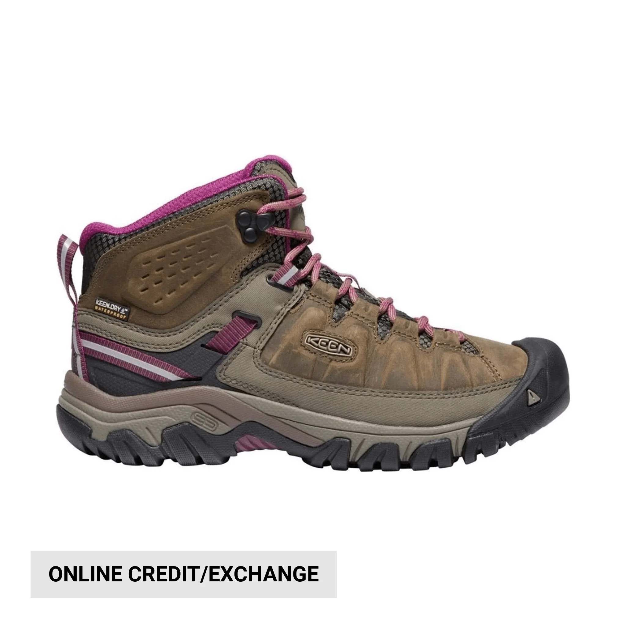 KEEN Women's Targhee III Mid Waterproof Boot - Weiss/ Boysenberry