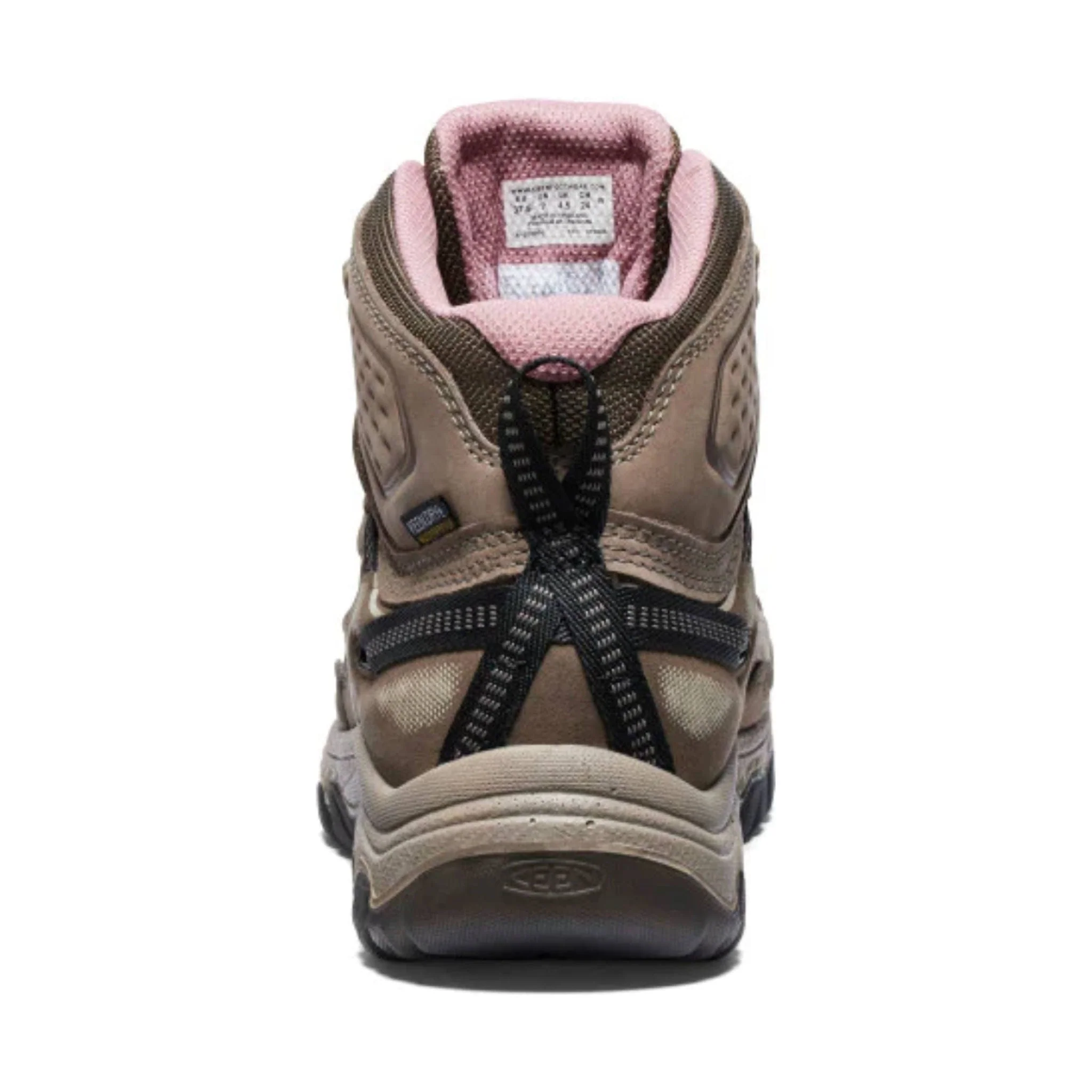 KEEN Women's Targhee IV Mid Waterproof Hiking Boot - Brindle/Nostalgia Rose - Image 3