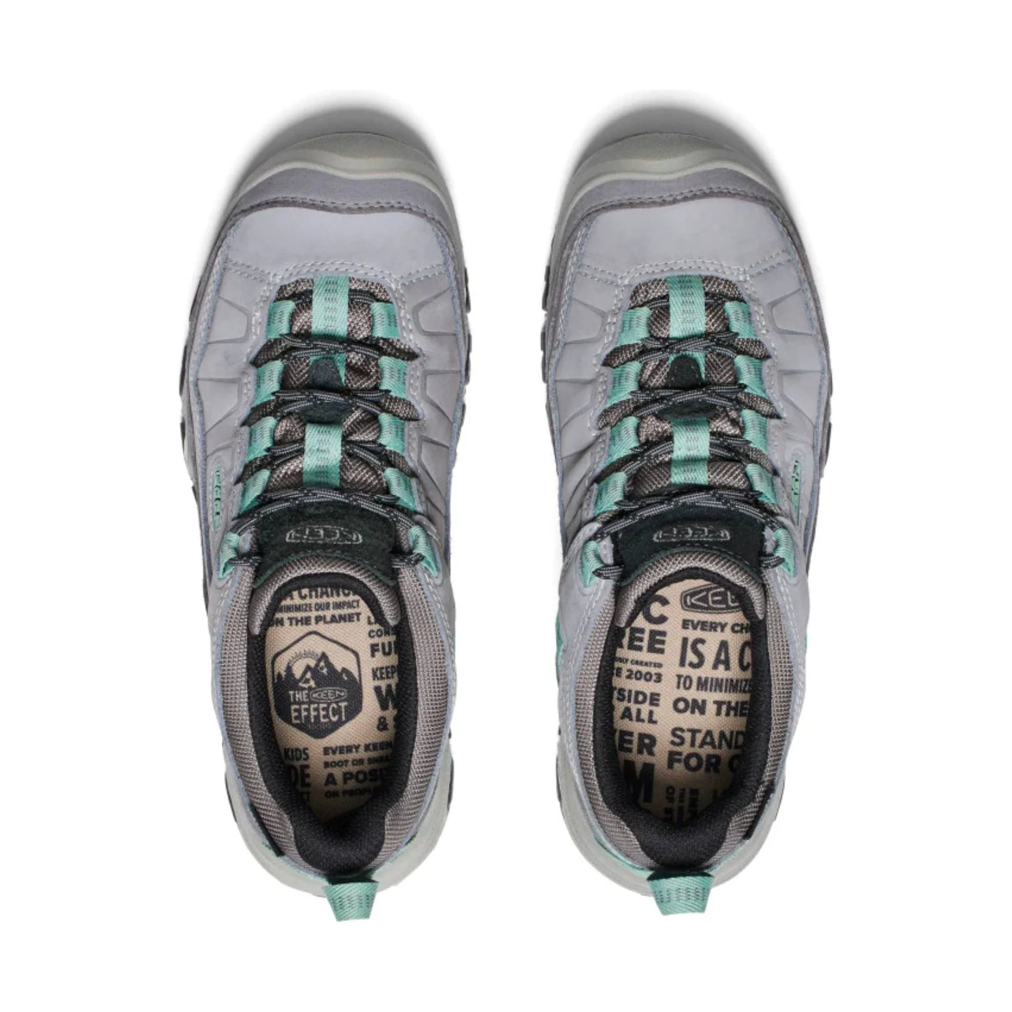 KEEN Women's Targhee IV Waterproof Hiking Shoe - Alloy/Granite Green - Image 2