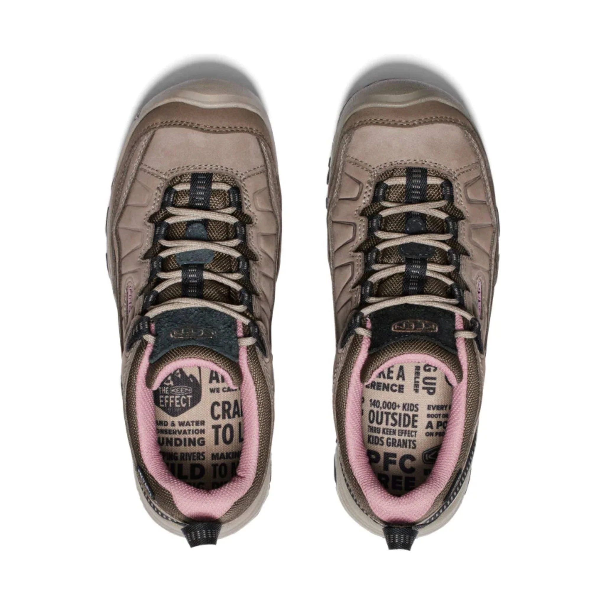 Keen Women's Targhee IV Waterproof Hiking Shoe - Brindle/Nostalgia Rose - Image 2