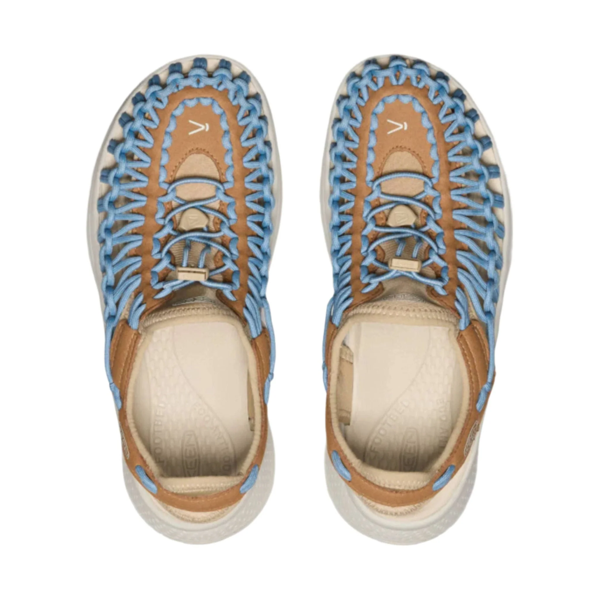 KEEN Women's Uneek Astoria Sandal - Chipmunk/Faded Denim - Image 3