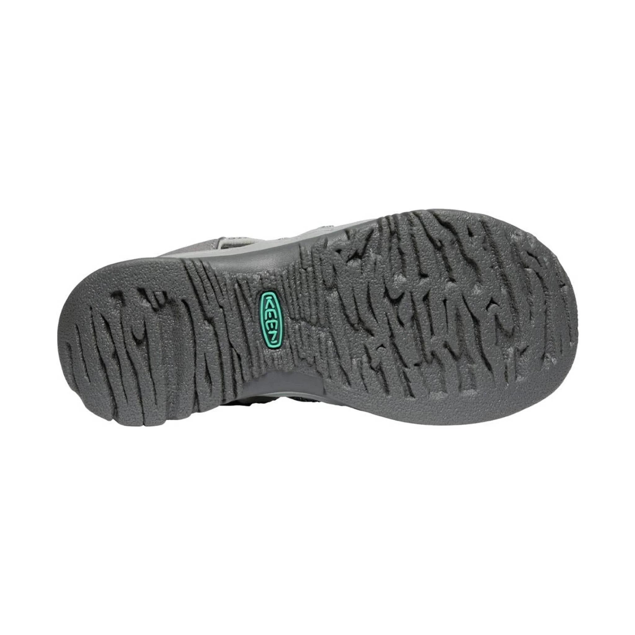 KEEN Women's Whisper Sandal - Medium Grey/Peacock Green - Image 3