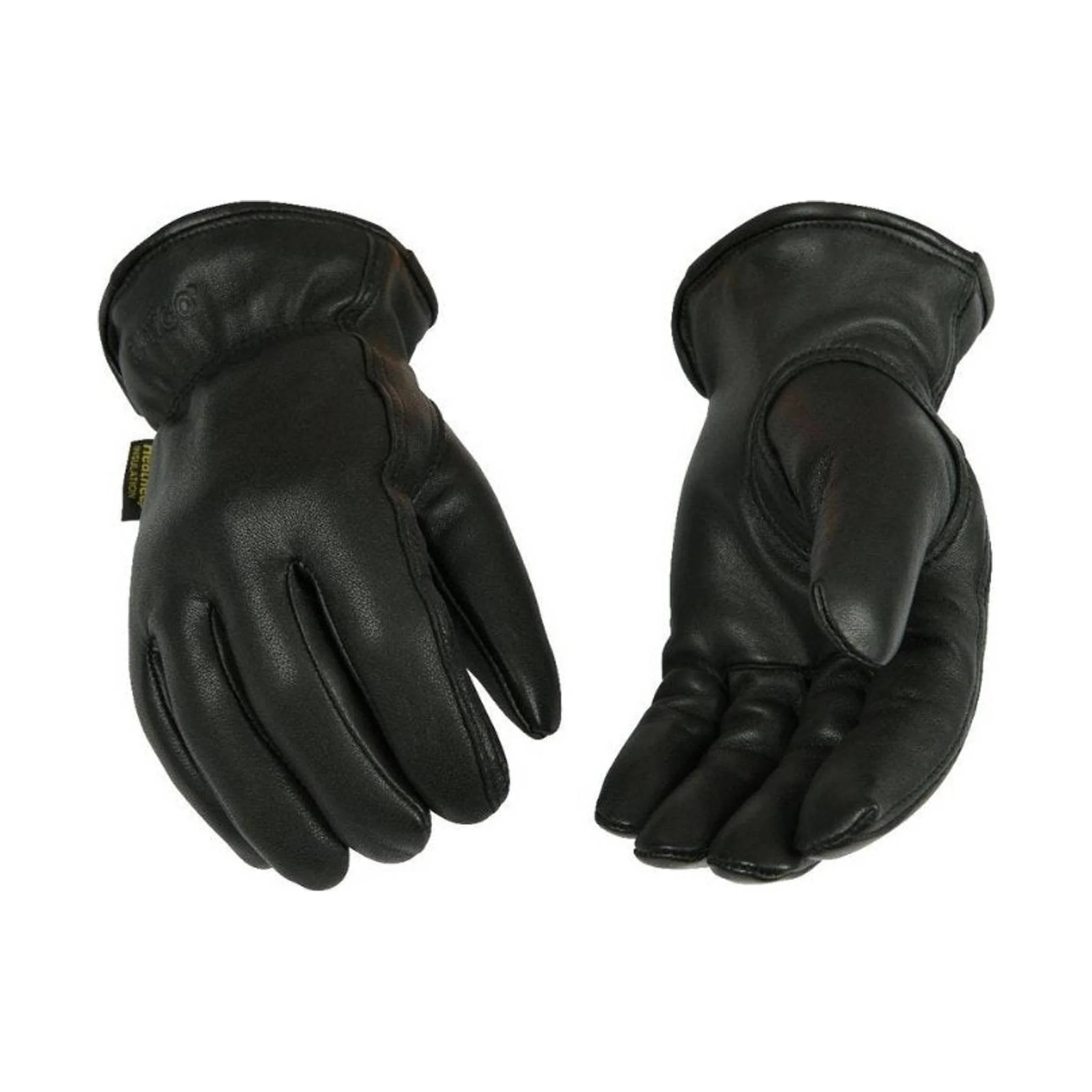 Kinco Men's Lined Grain Goatskin Leather Driver - Black