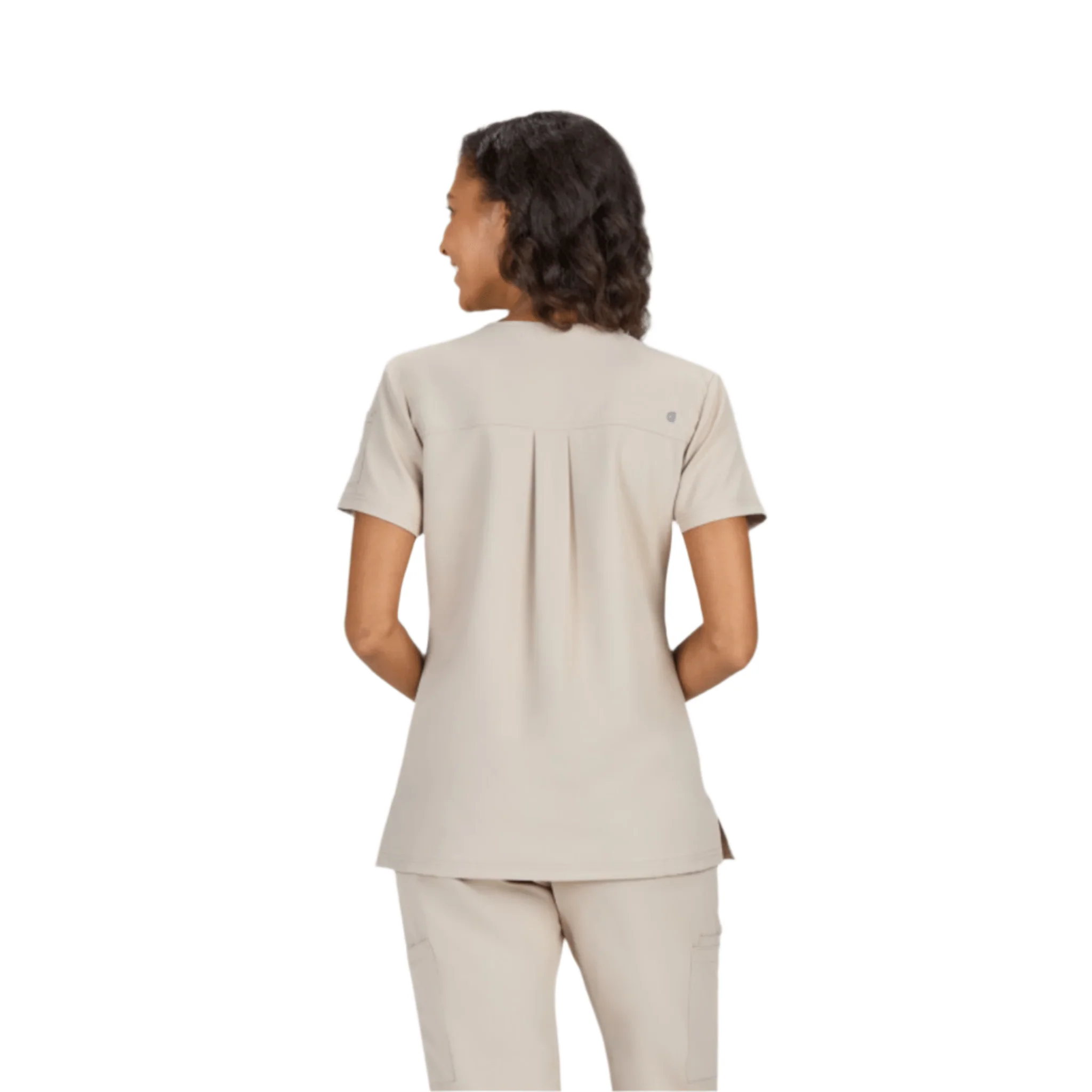 Koi Women's Cardi Scrub Top - Khaki - Image 2