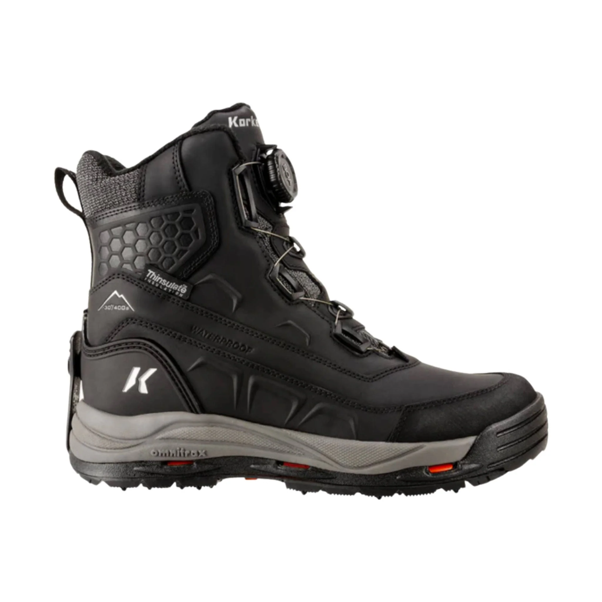 Korkers Men's Snowmageddon Boa Winter Boots - Black