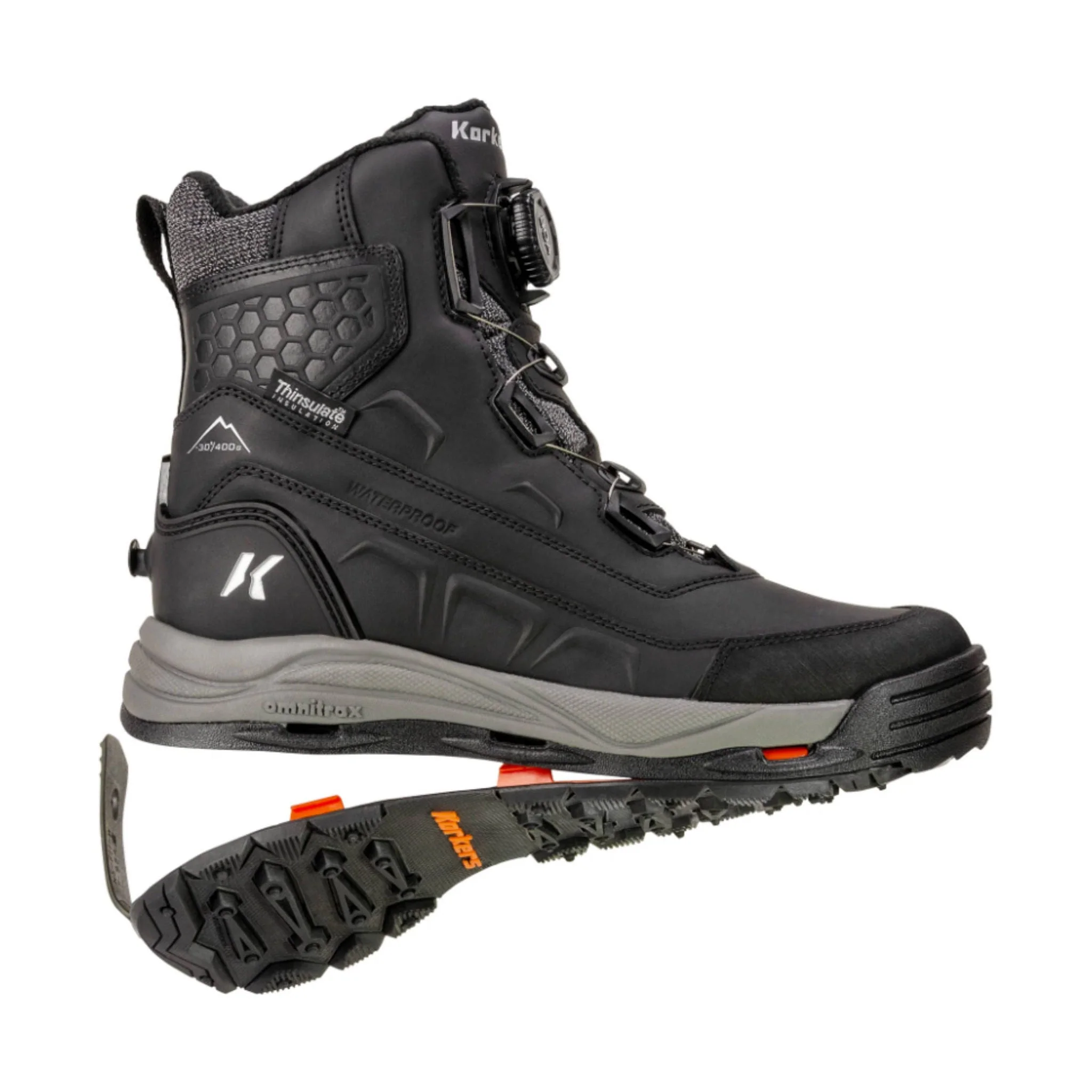 Korkers Men's Snowmageddon Boa Winter Boots - Black - Image 2