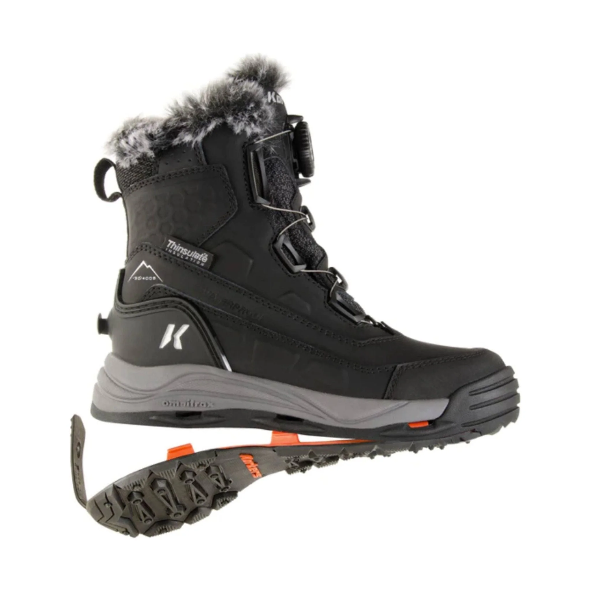 Korkers Women's Snowmageddon Boa Winter Boots - Black - Image 7