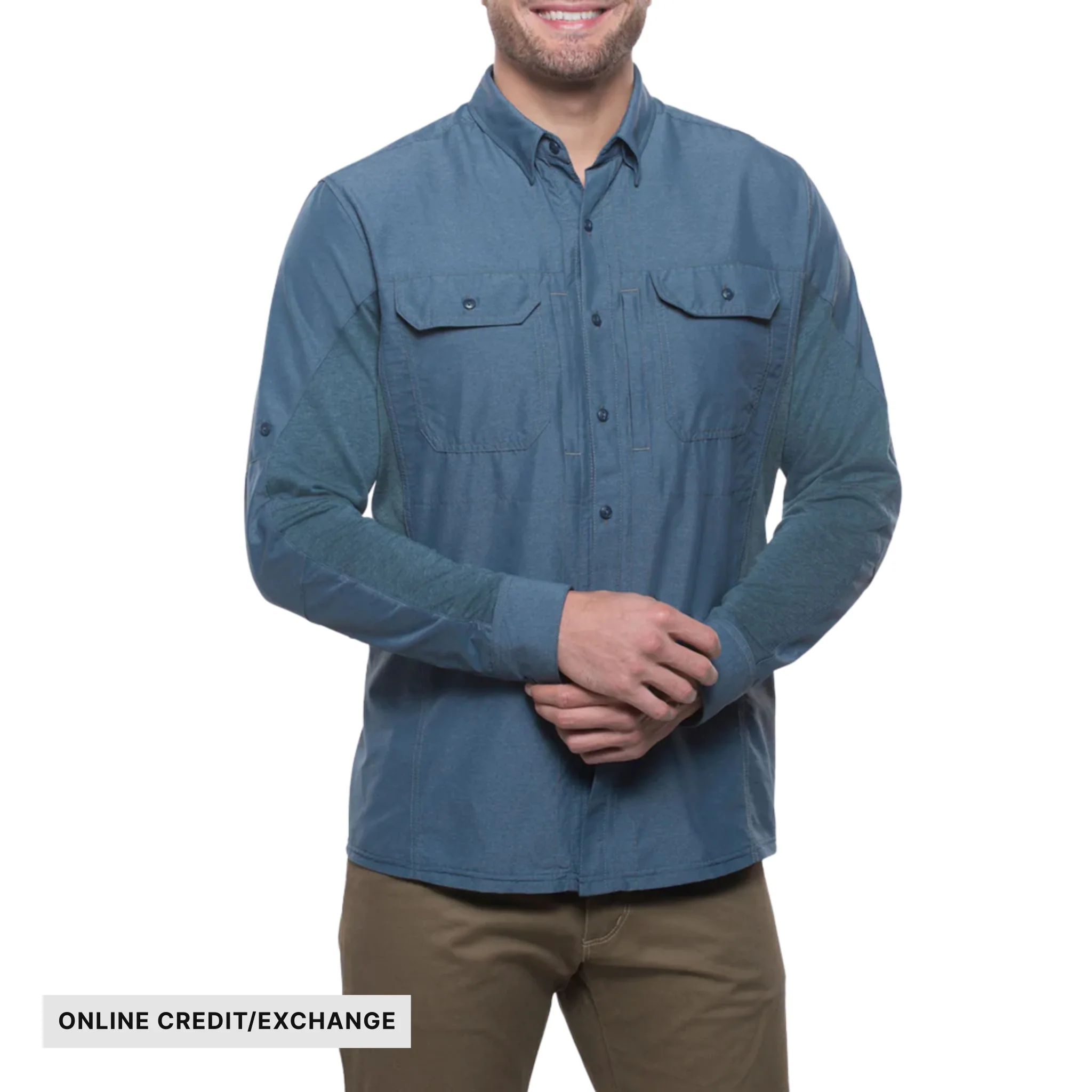 Kuhl Men's Airspeed Long Sleeve Top - Pirate Blue