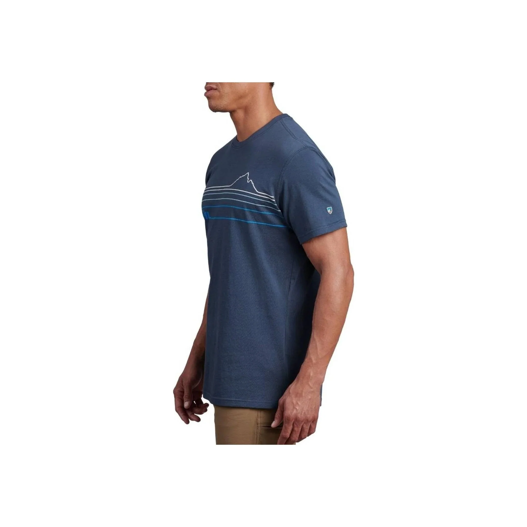 Kuhl Men's Mountain Lines Tee - Pirate Blue - Image 2