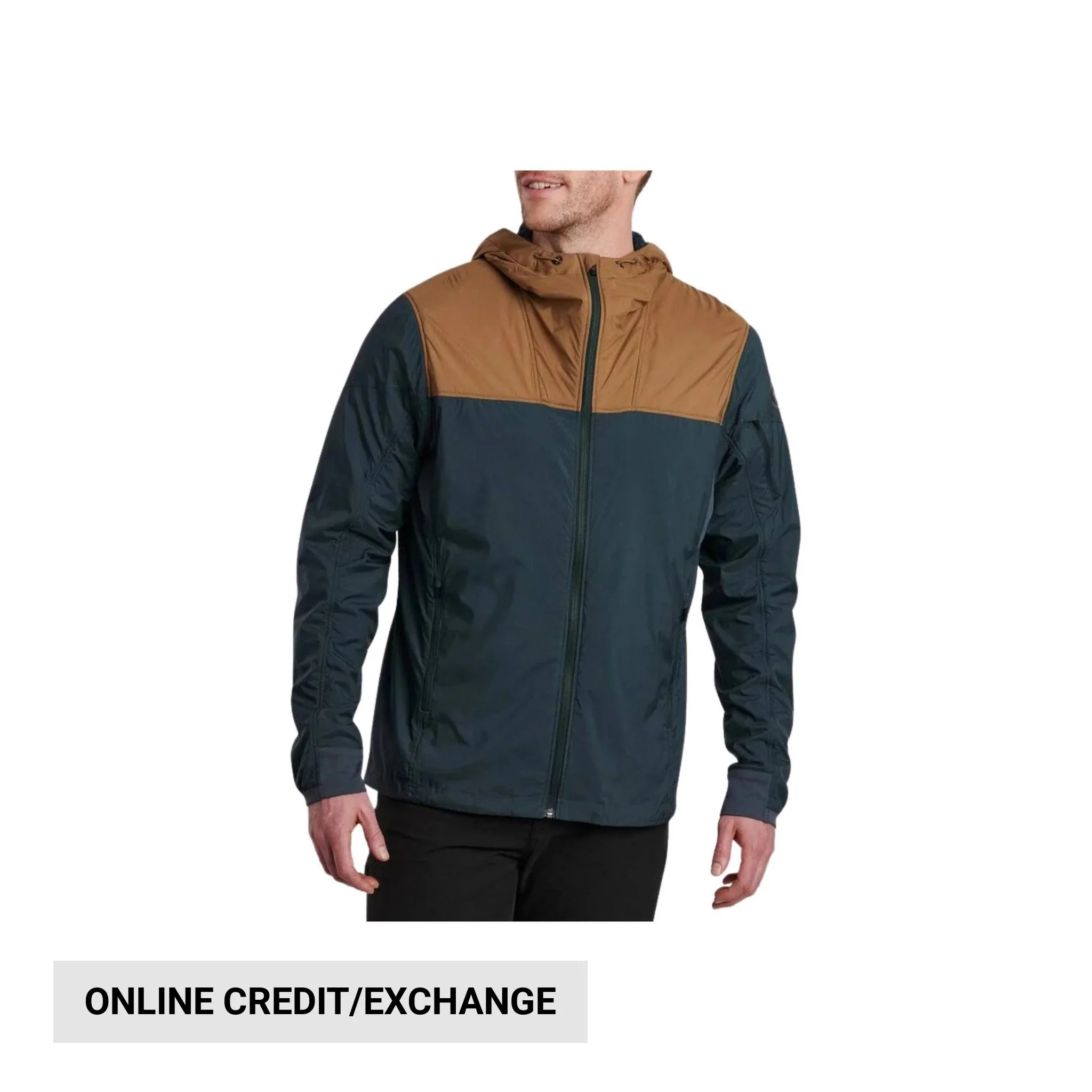 Kuhl Men's One Hoody - Deep Pond/Dark Khaki
