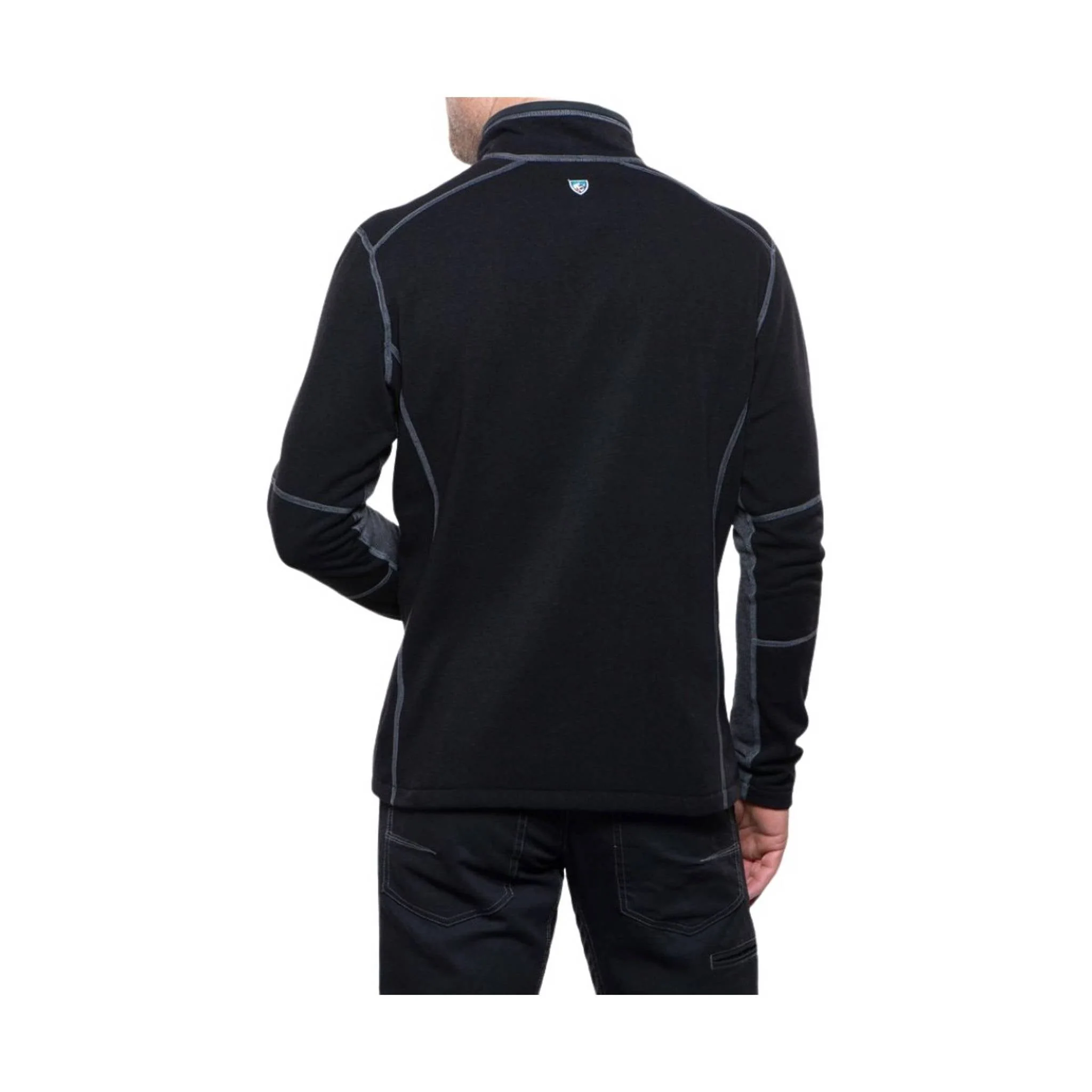 Kuhl Men's Revel Quarter Zip Sweater - Black/Steel - Image 3