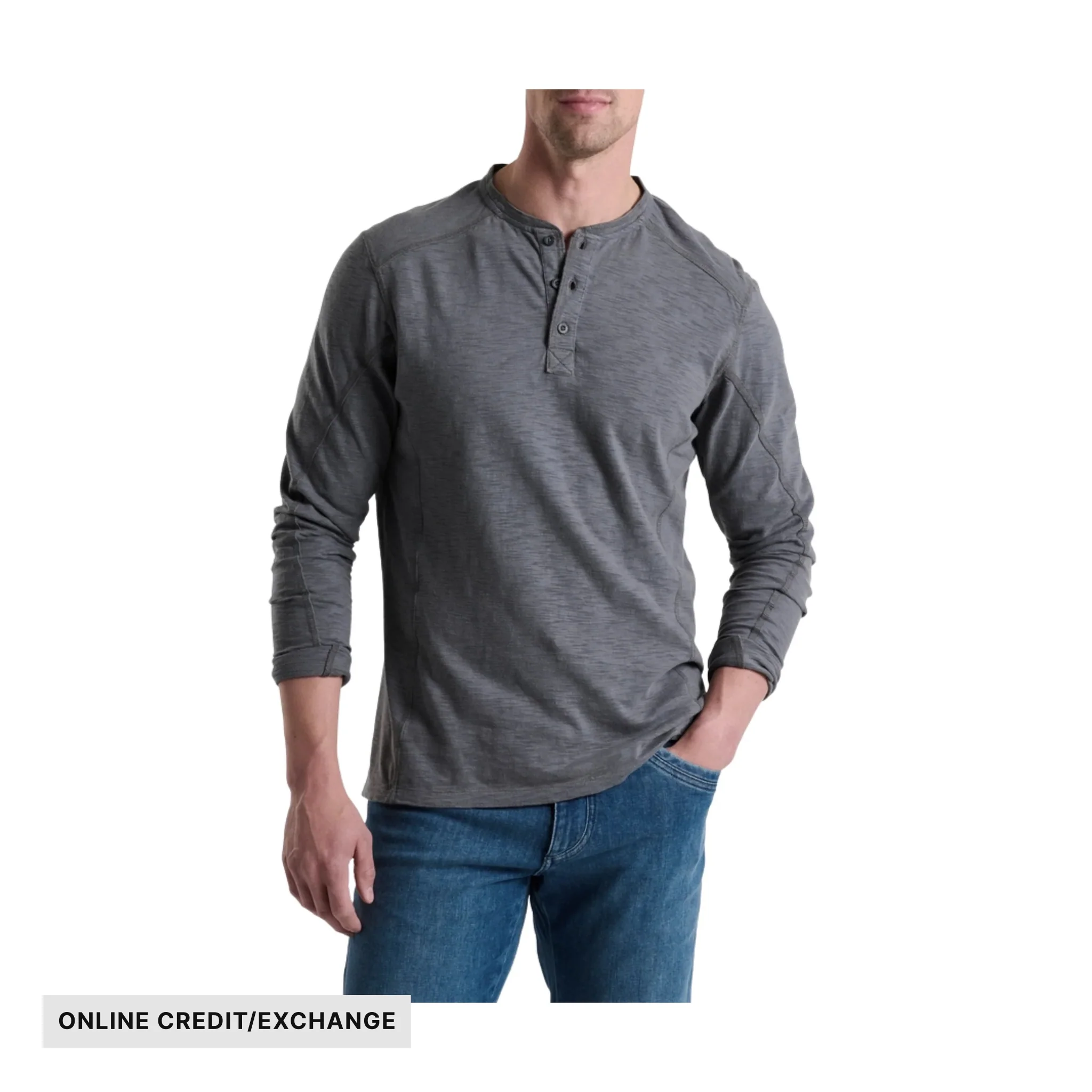 Kuhl Men's Rukus Henley - Charcoal Blue