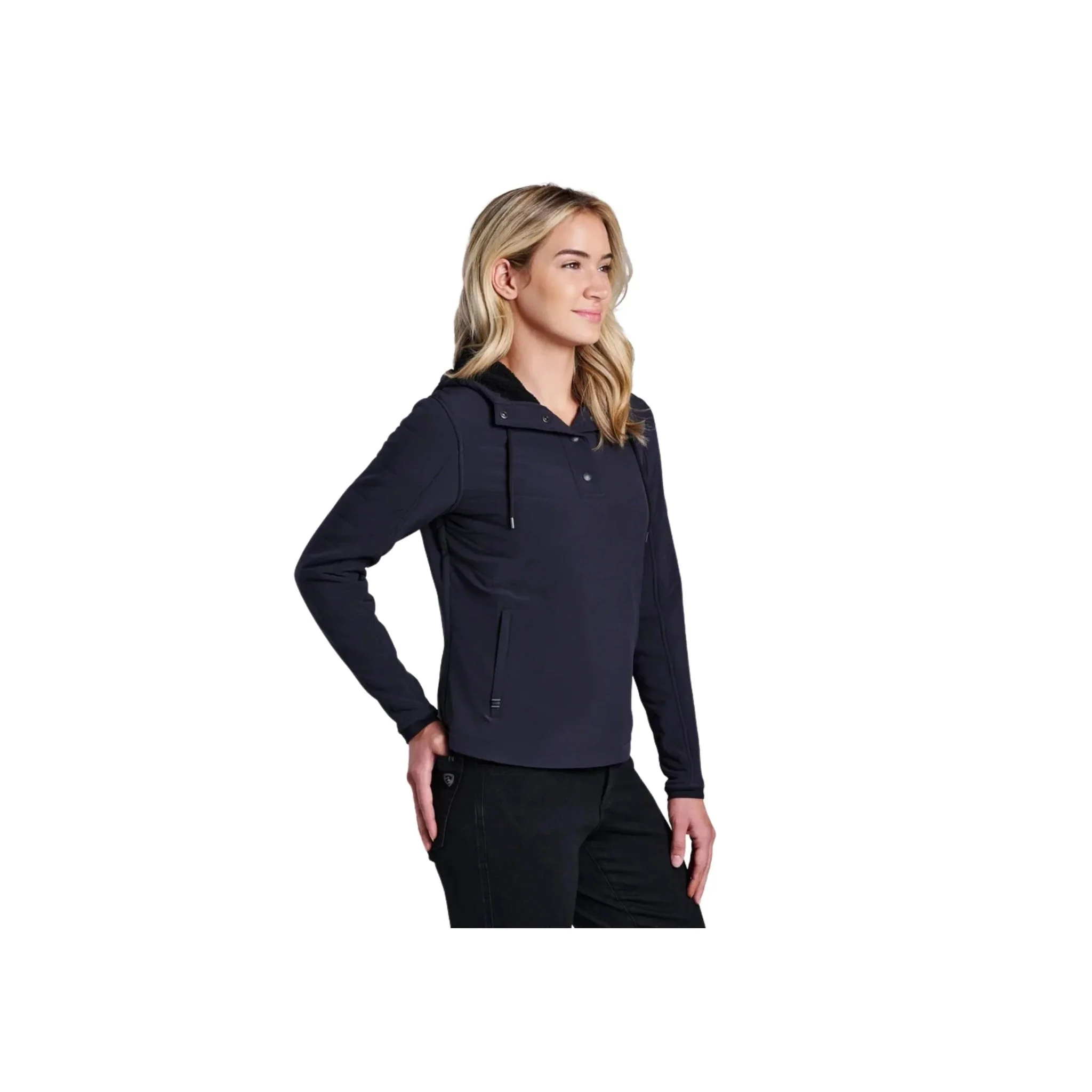 Kuhl Women's Aero Fleece Pullover - Blackout - Image 2